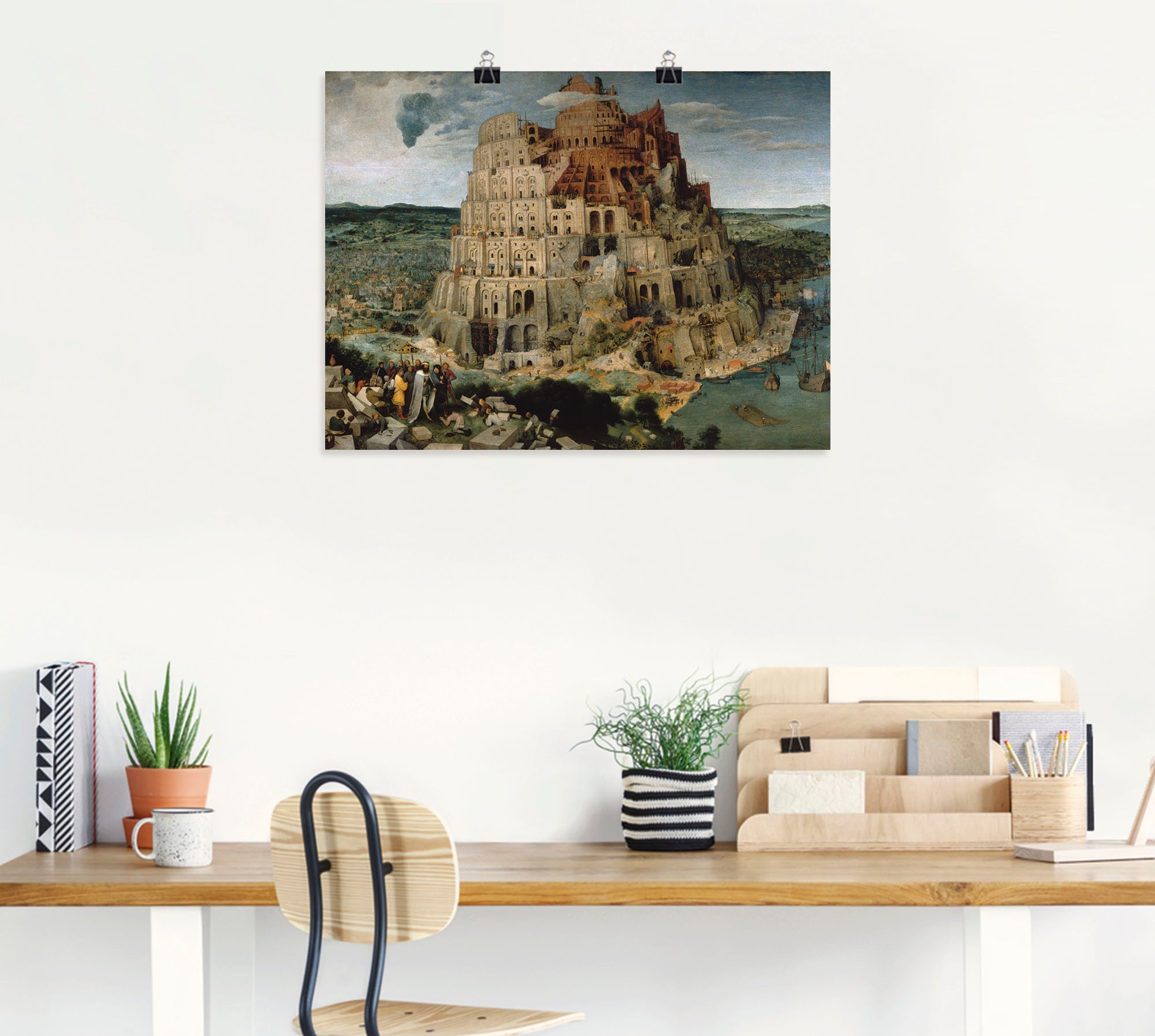 Artland Wandbild »Der Turmbau von Babel. 1563«, Gebäude, (1 St.), als Leinwandbild, Poster in verschied. Größen