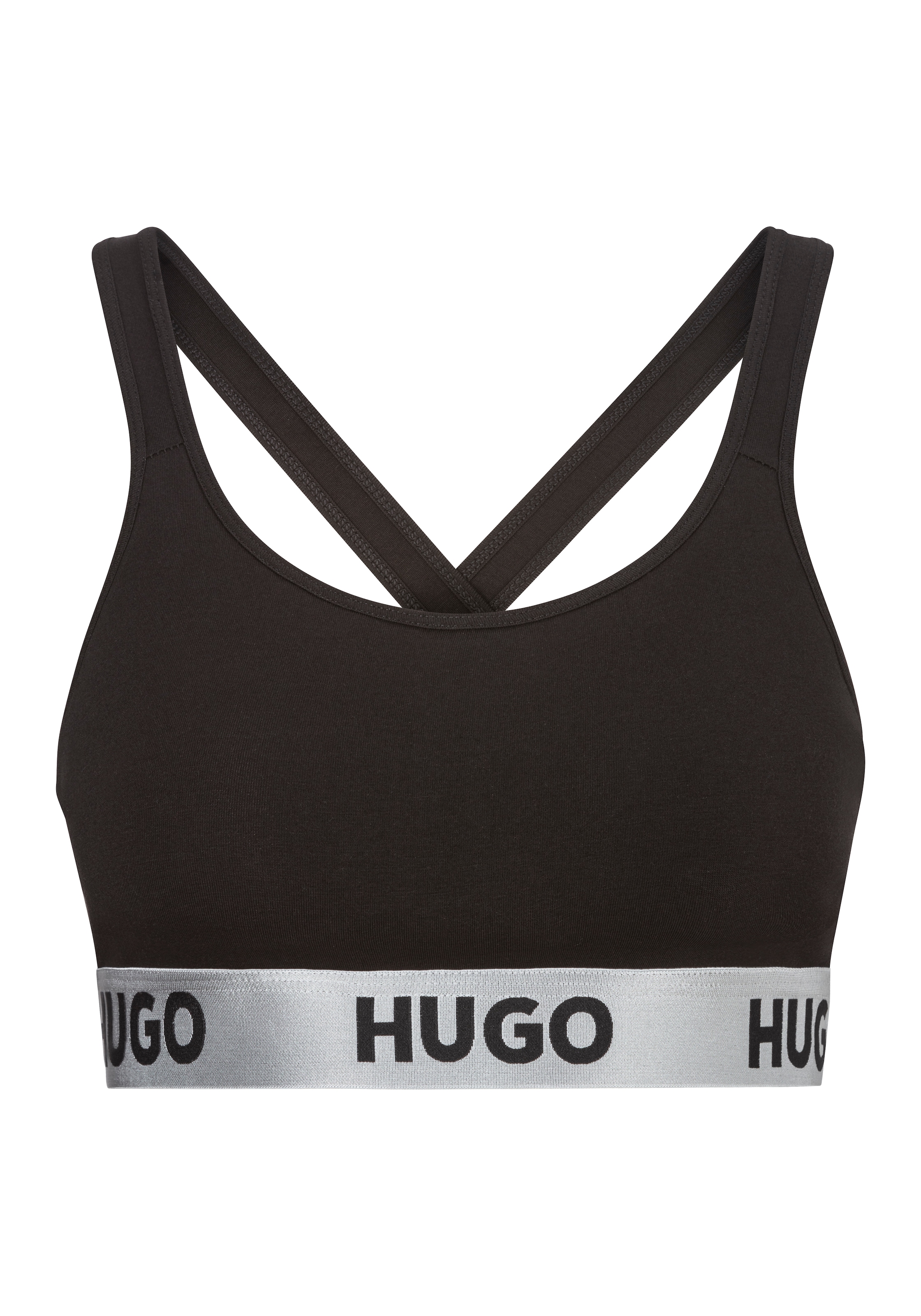 HUGO Underwear Bralette-BH "BRALETTE PADDED SPOR", mit HUGO Logo auf dem Bund