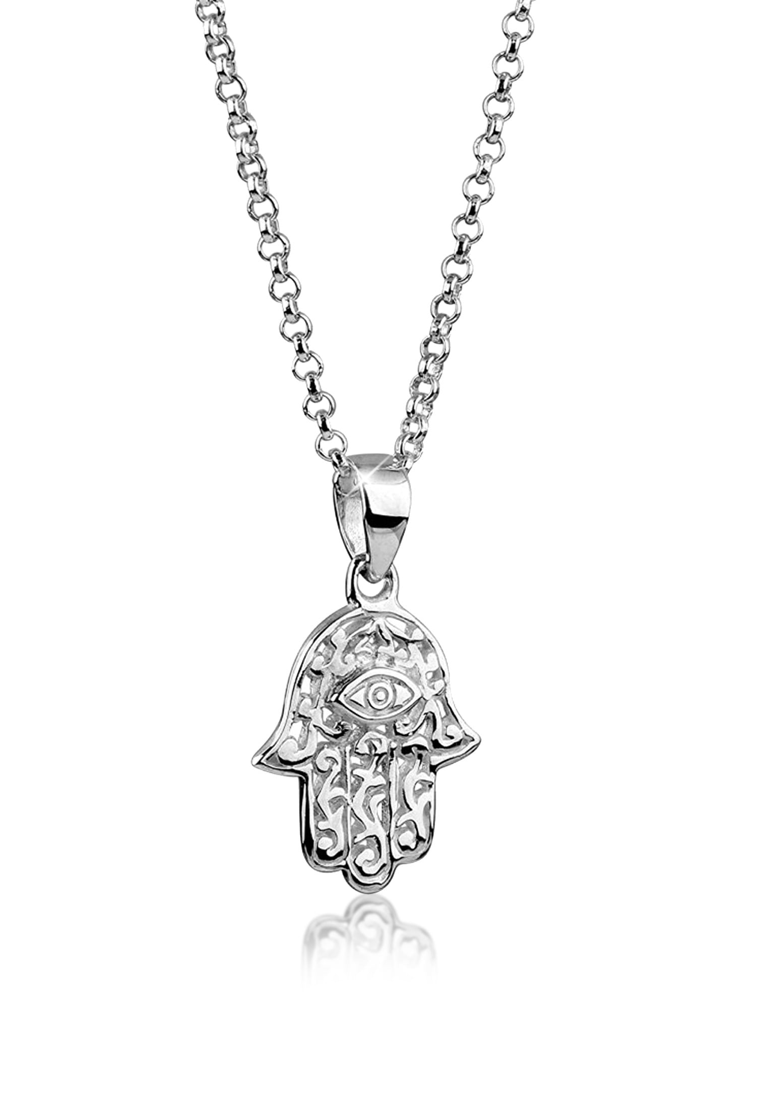 Kette mit Anhänger »Hamsa Hand Symbol Ornament Anhänger 925 Silber«