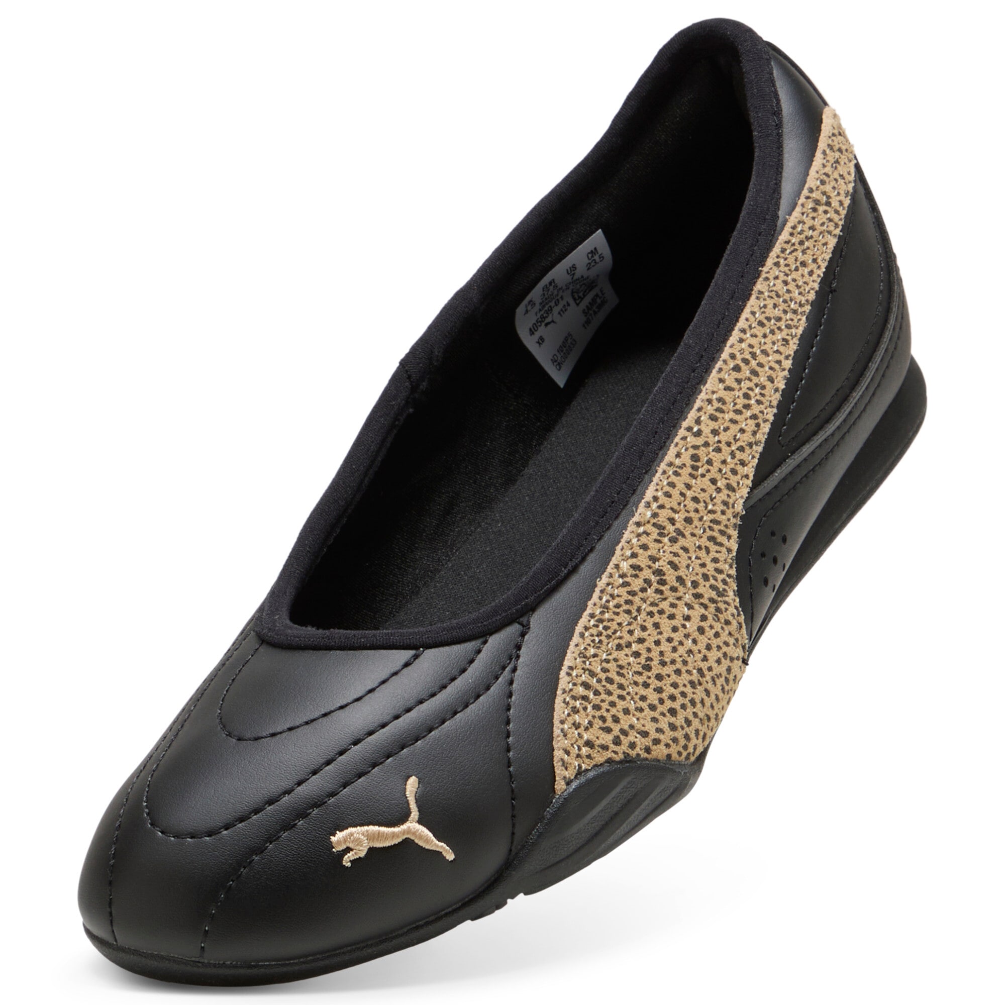 PUMA Sneaker »CATCH SOLEIL BALLERINA TOPCAT«  mit Leo-Print, mit Schnürung, mit profilierter Gummi-Laufsohle