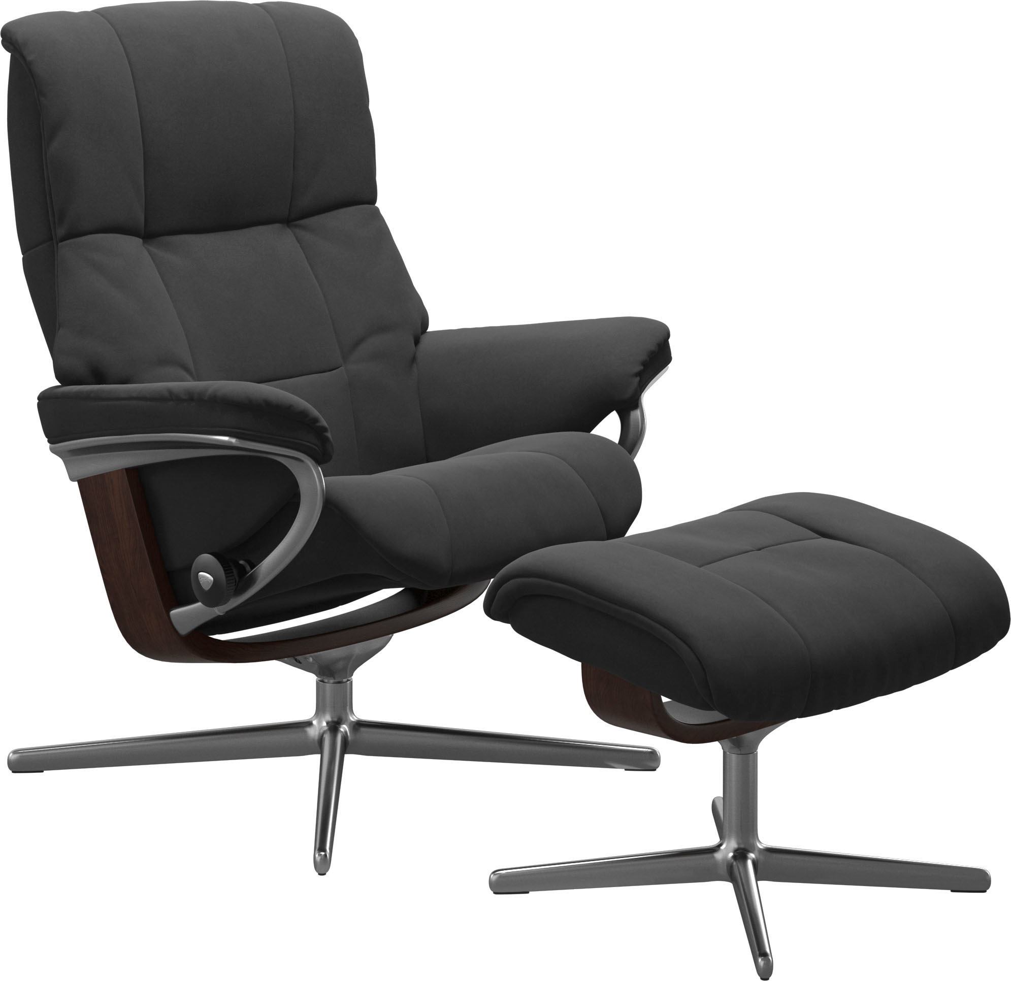Stressless® Relaxsessel »Mayfair«, mit Cross Base, Größe S, M & L, Holzakzent Braun