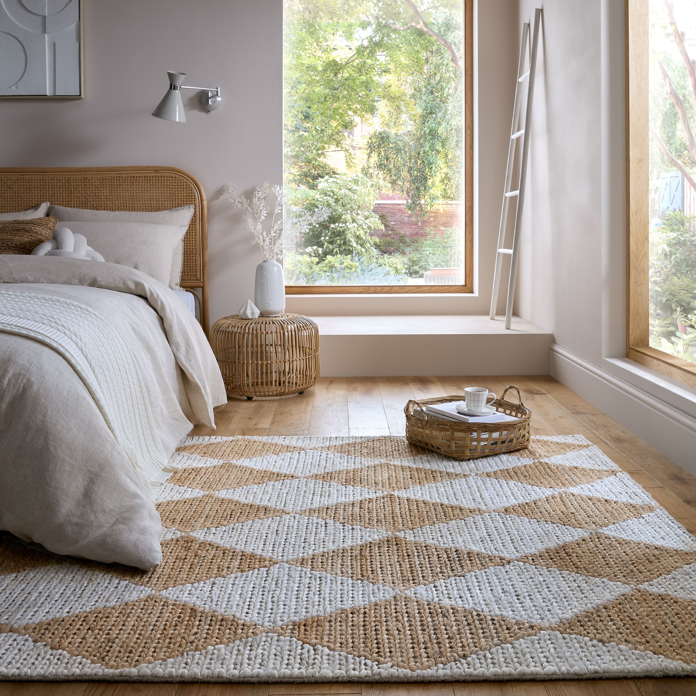 FLAIR RUGS Teppich »Effie Diamond«, rechteckig, 5 mm Höhe, handgeknüpft