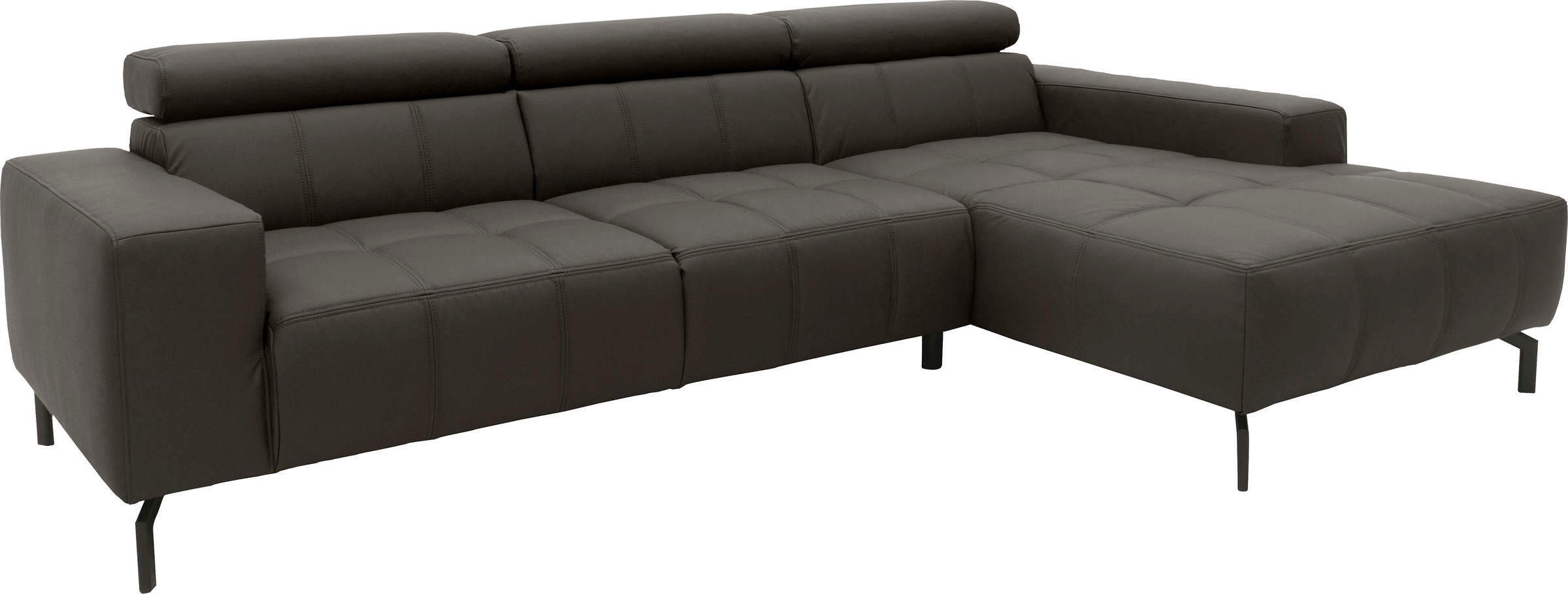 DOMO collection Ecksofa "Cunelli tolle Sitznähte als Designelement, fester günstig online kaufen