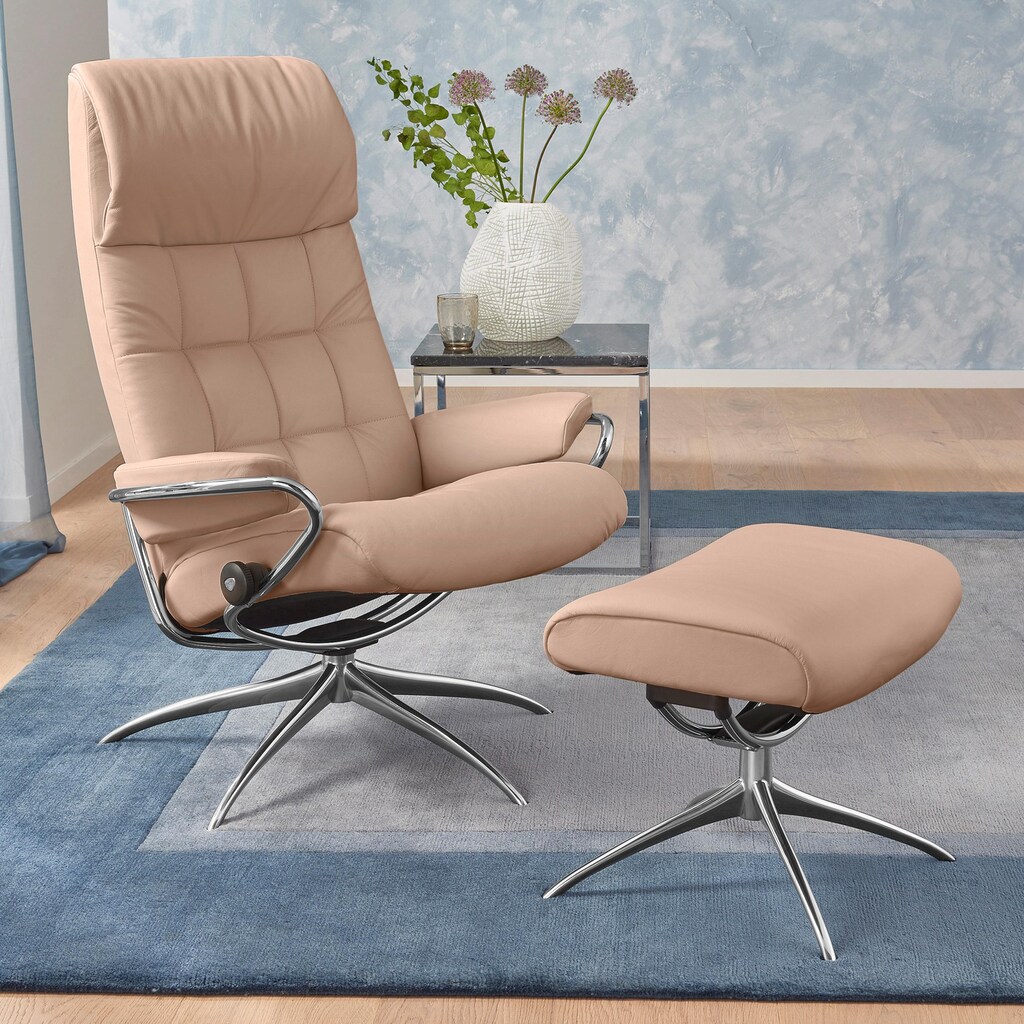 Stressless® Relaxsessel »London«, (Set, Relaxsessel mit Hocker)