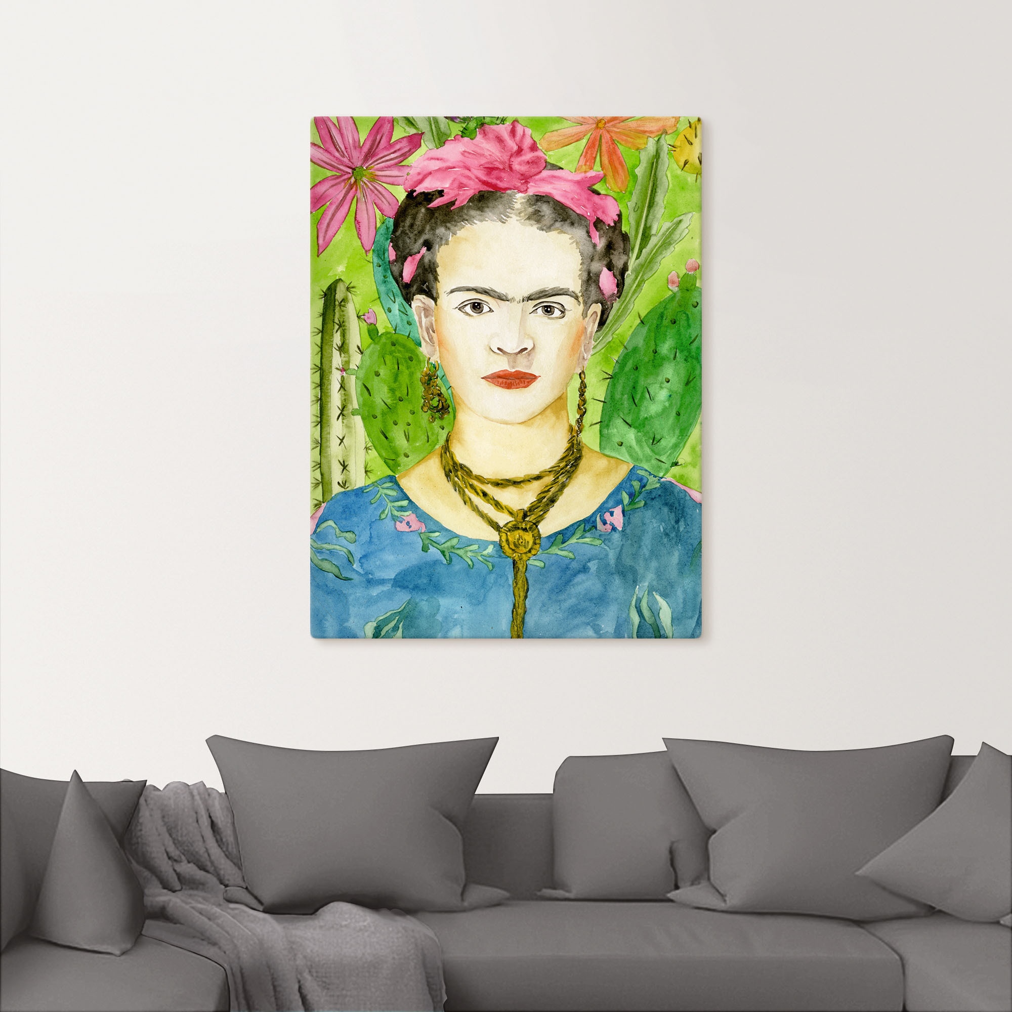 Artland Wandbild »Frida Kahlo II«, Bilder von Frauen, (1 St.), als Alubild, Outdoorbild, Leinwandbild, Poster, Wandaufkleber