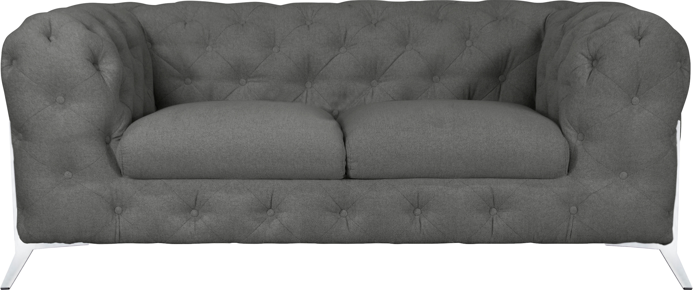 Leonique Chesterfield-Sofa "Amaury", aufwändige Knopfheftung, moderne Chesterfield Optik, Fußfarbe wählbar