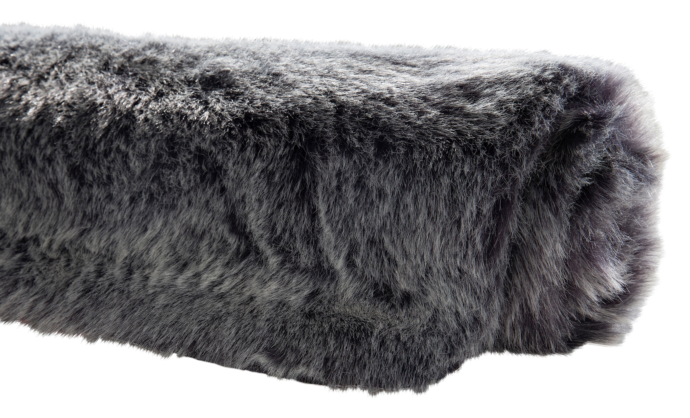 Kleine Wolke Badematte »Fluffy«, Höhe 50 mm, rutschhemmend beschichtet, fußbodenheizungsgeeignet, Badteppich, Fell-Optik, Melange Design, rechteckig & rund erhältlich