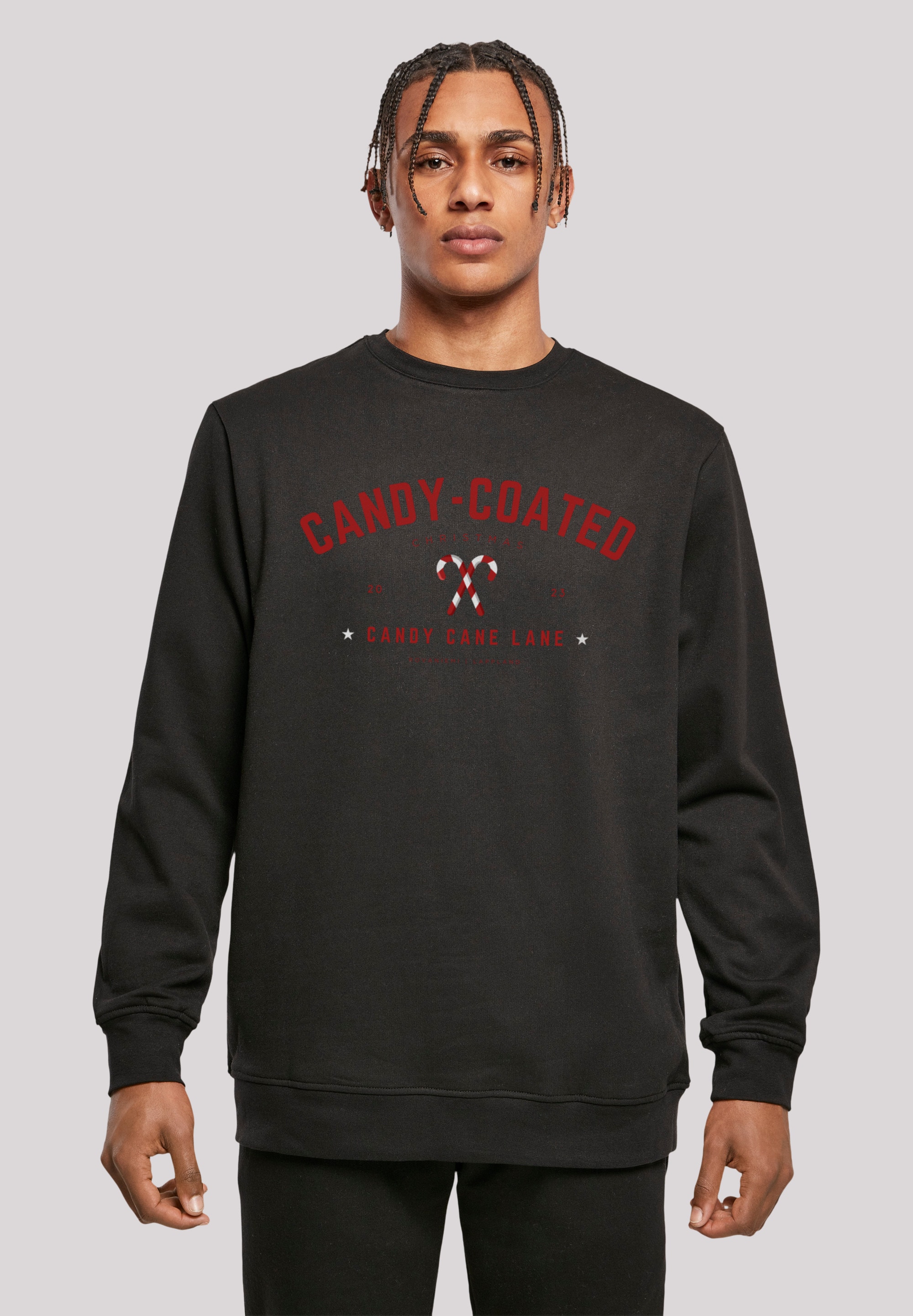 F4NT4STIC Sweatshirt »Weihnachten Candy Coated Christmas«, Weihnachten, Geschenk, Logo