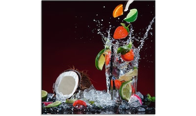 Reinders! Glasbild »Glasbild Tutti Frutti Obst - Wasser - Farbenfroh«, Obst,  (1 St.) bestellen | BAUR