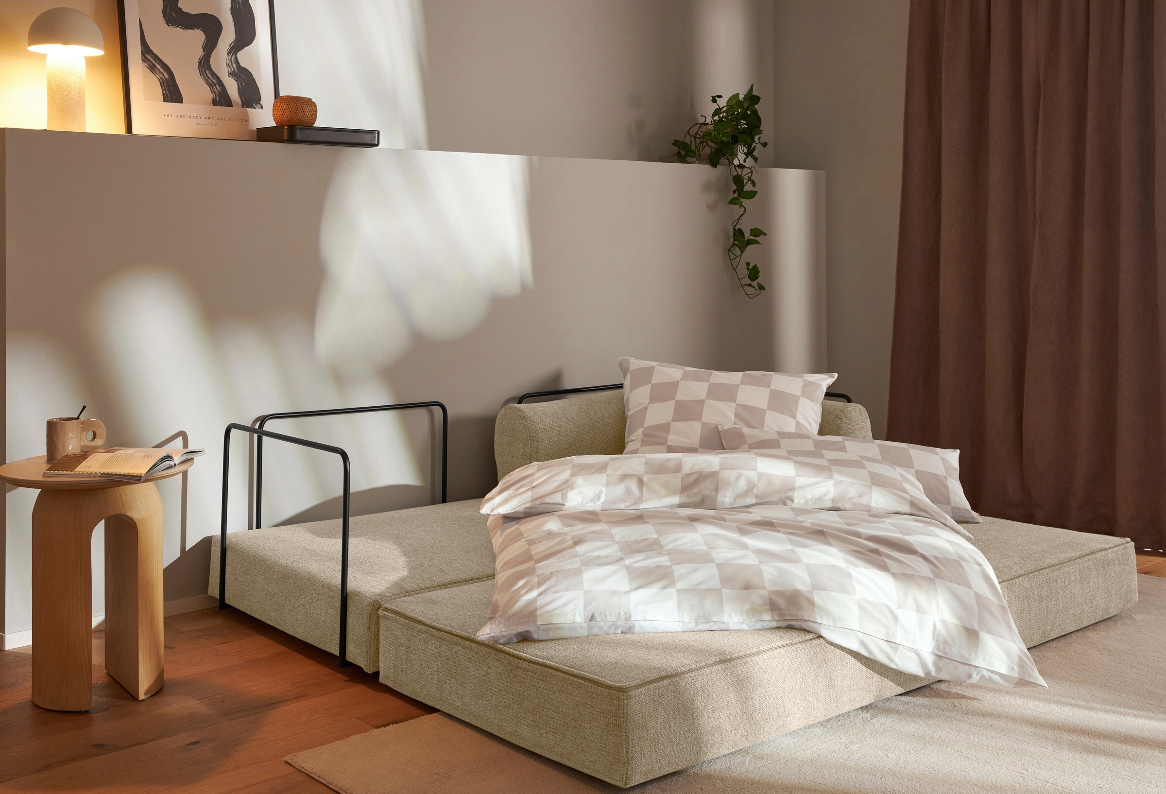 homsy by Ana Johnson Schlafsofa "Folda, Dauerschläfer, Breite 206 cm, Liege günstig online kaufen