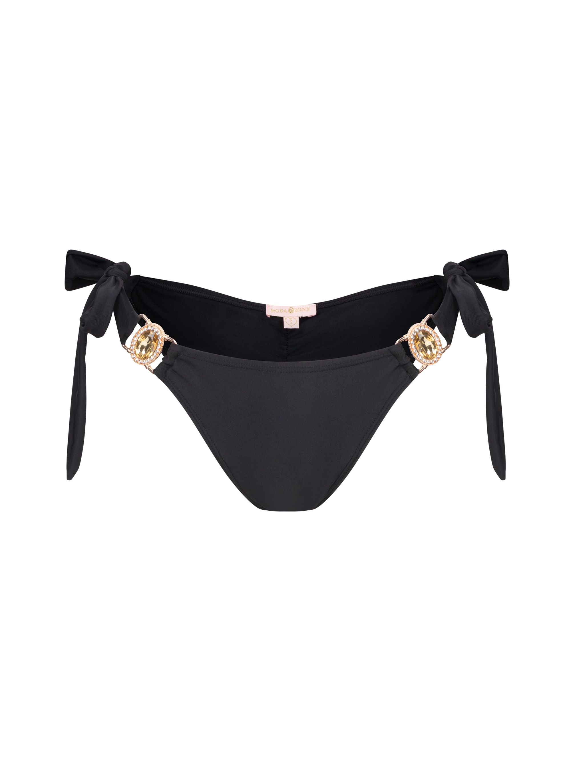 Moda Minx Bikini-Hose »Amour Tie Side Brazilian«, (1 St., Panty), mit seitlicher Bindung und tollem Steinbesatz