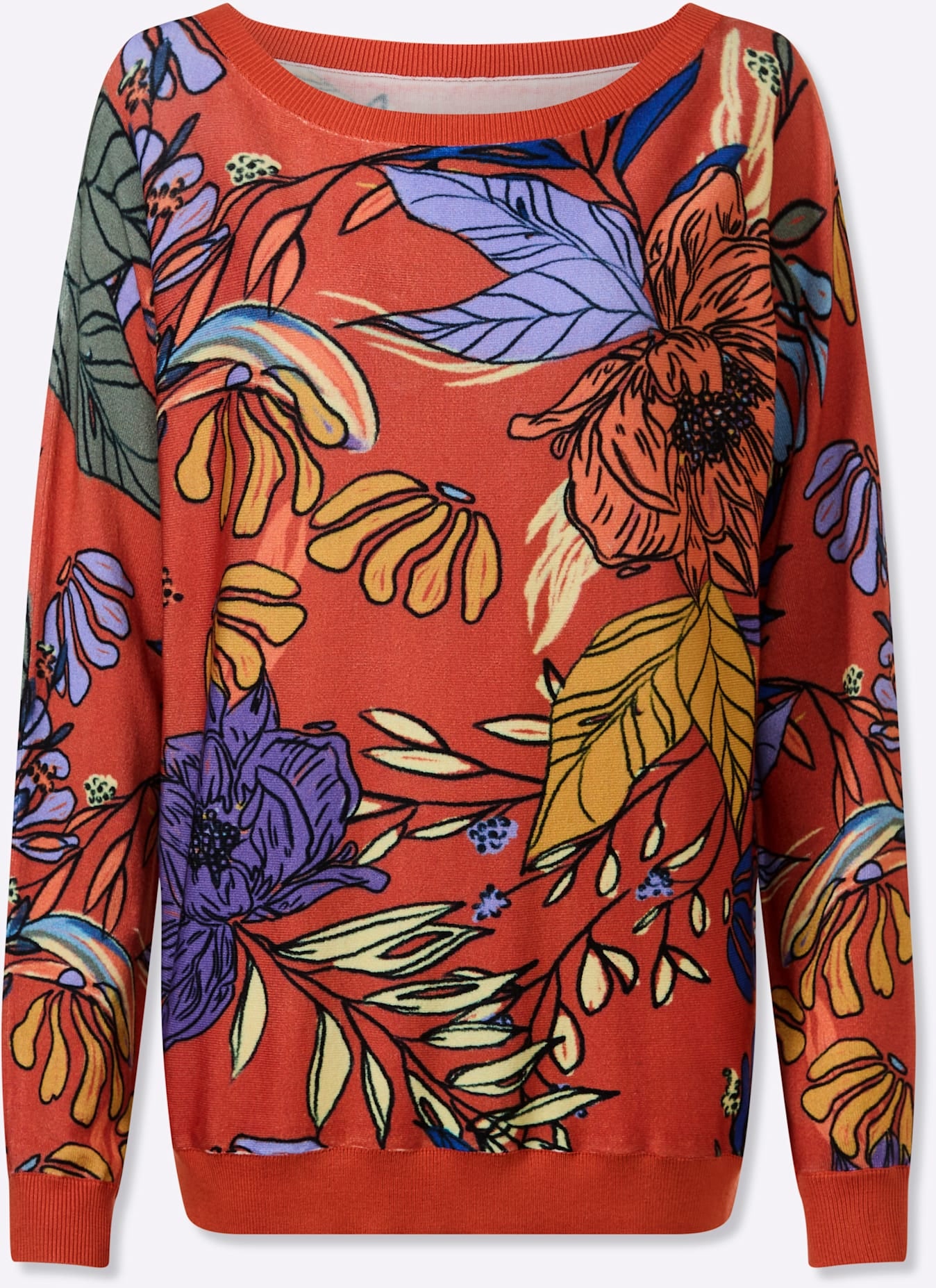 heine Strickpullover »Druck-Pullover«