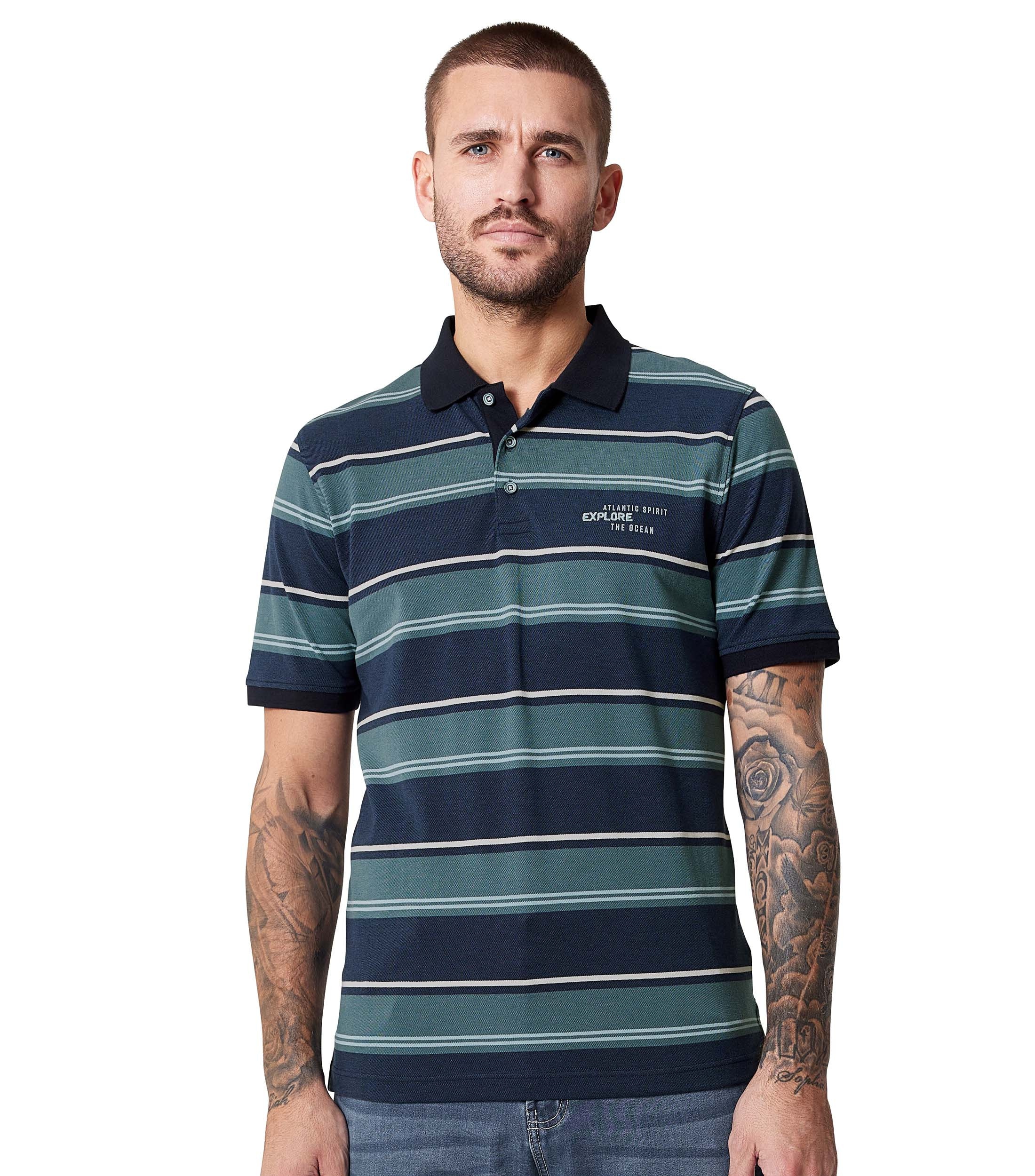 CASAMODA "CASAMODA Polo-Shirt gestreift"