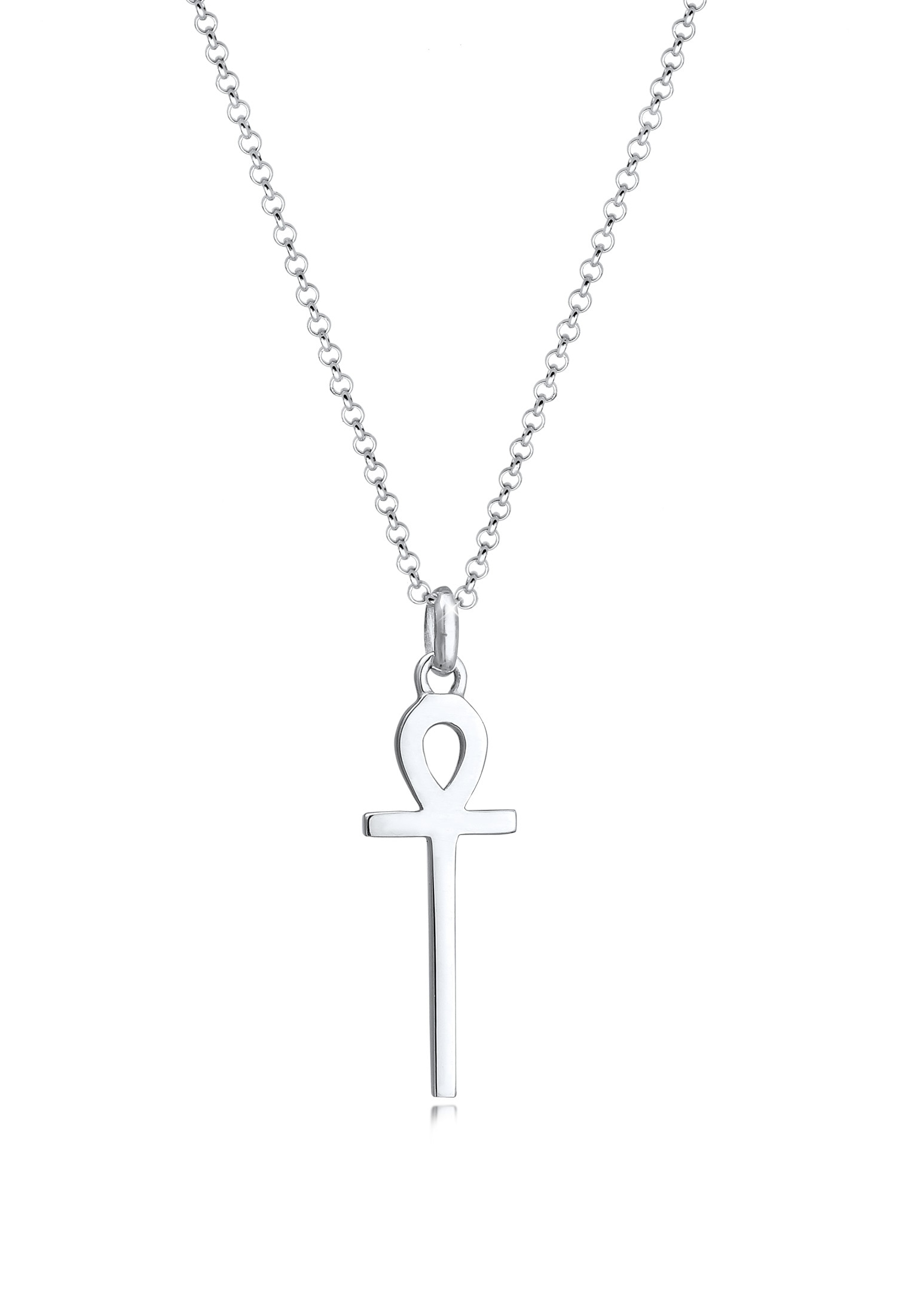 Elli Kette mit Anhänger »Erbskette Ankh Symbol Anhänger Kreuz 925 Silber«