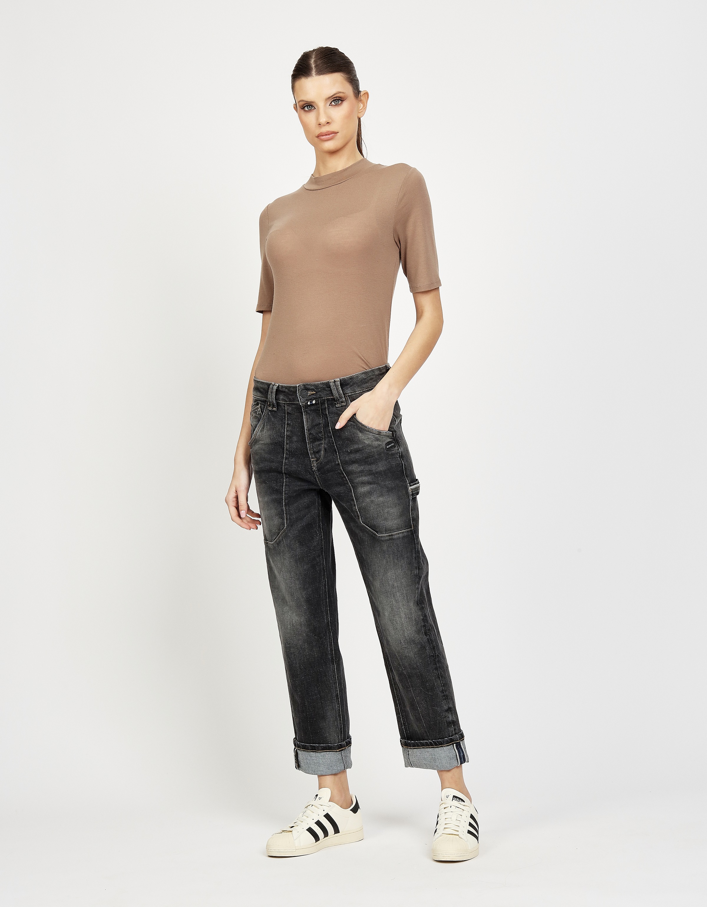 GANG Straight-Jeans »94THELMA WORKER«, mit aufgesetzten Taschen und typischen Workerdetails