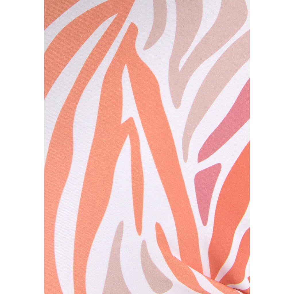 Marken Sunseeker Sunseeker Bustier-Bikini-Top »Amari«, mit Verschluss und Cutout weiß-orange-rose