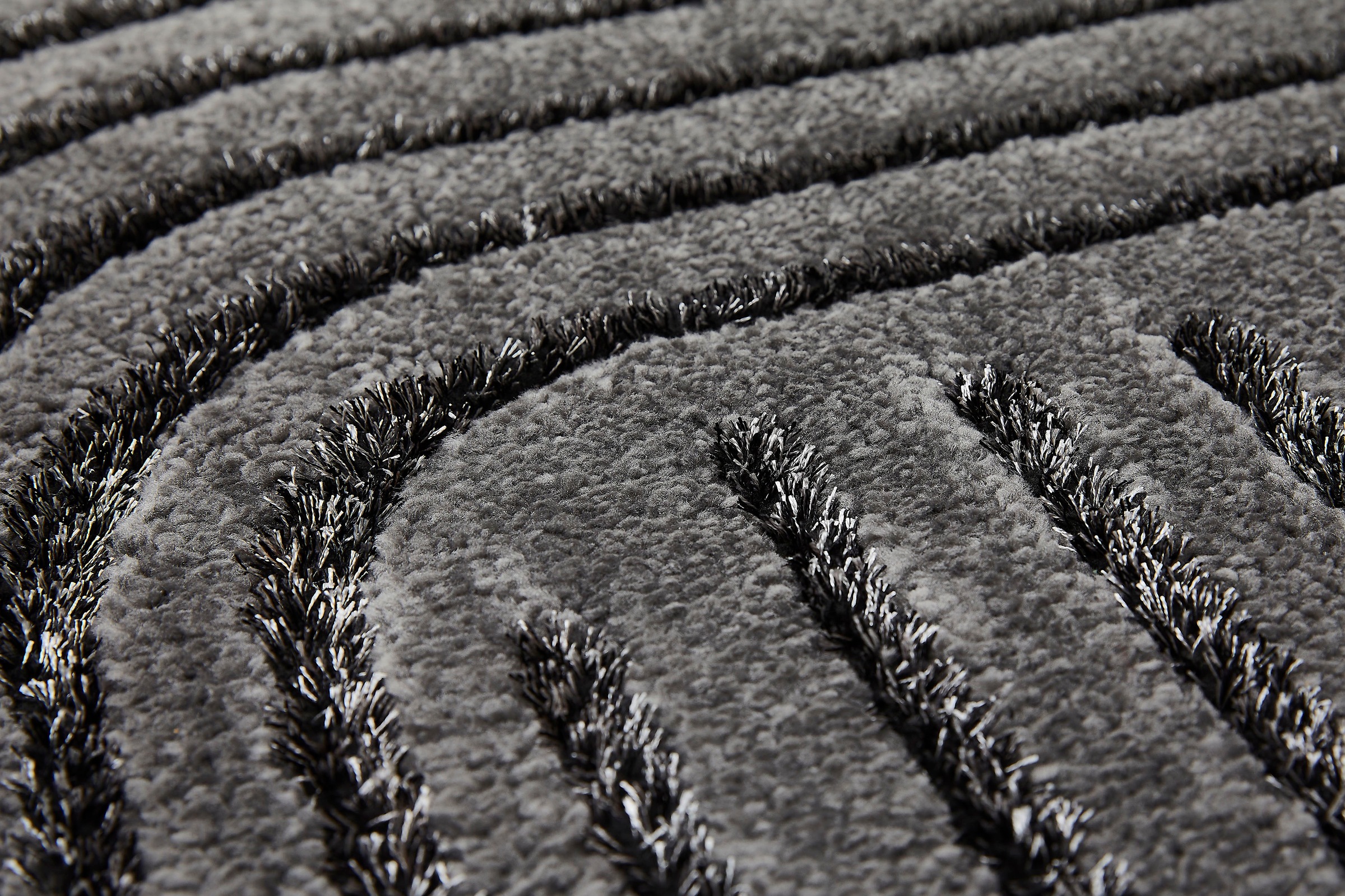 LUXOR living Teppich »Edmonton«, rechteckig, 22 mm Höhe, modernes Design, Motiv Kreis, Hoch-Tief-Effekt, weicher Flor