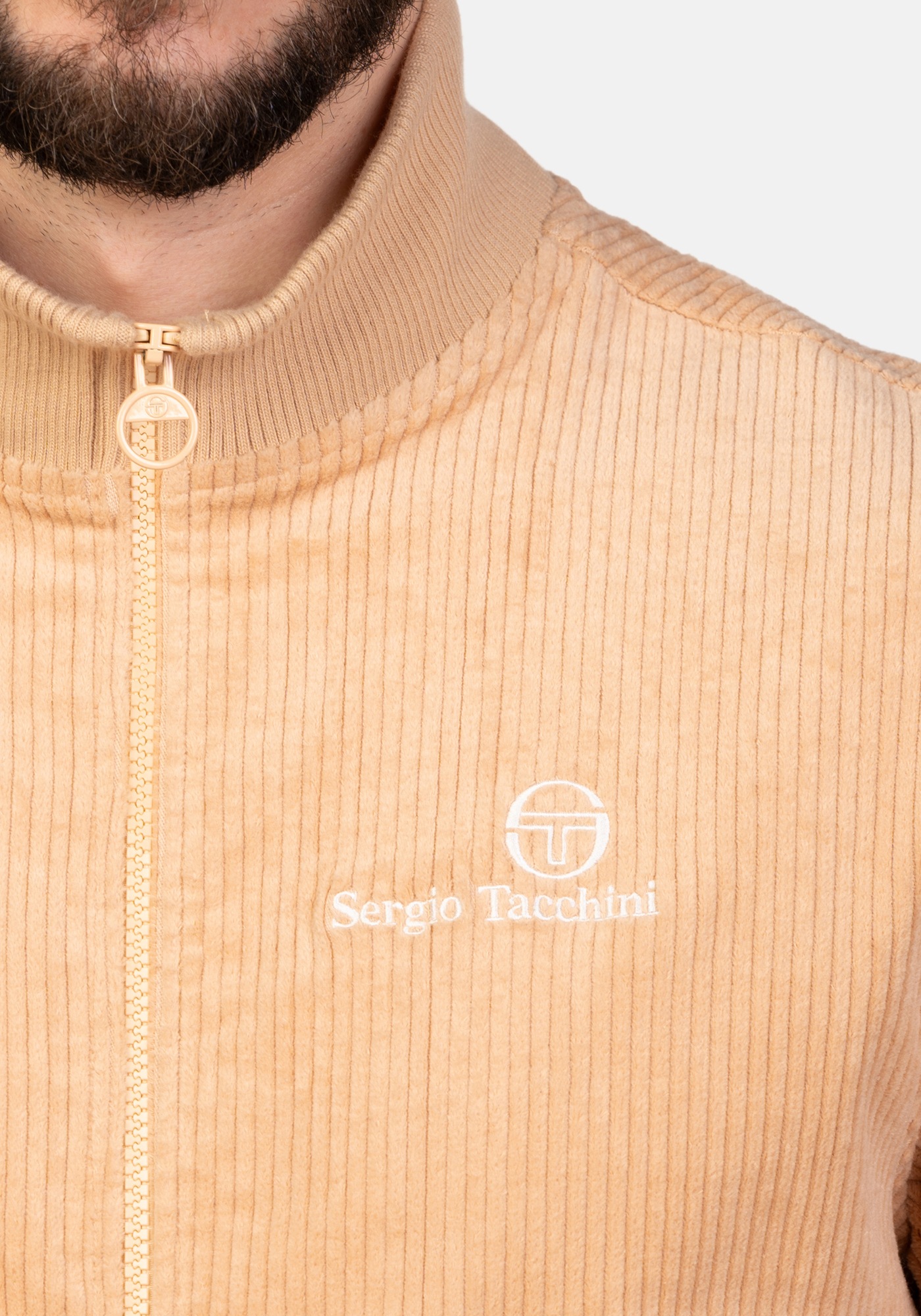Sergio Tacchini Trainingsjacke »EDGAR CORDUROY TRACK TOP Herren«, ohne Kapuze, Trainingsjacke Herren, leichte Jacke, Retro, Sportjacke, Outdoor, Sale