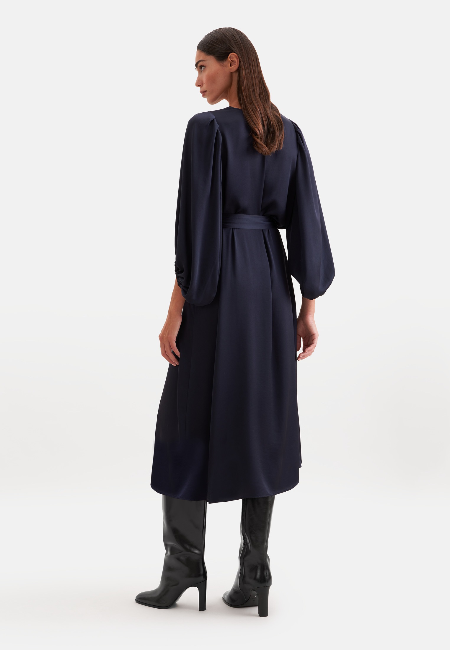 seidensticker Blusenkleid 3/4 V-Neck Uni