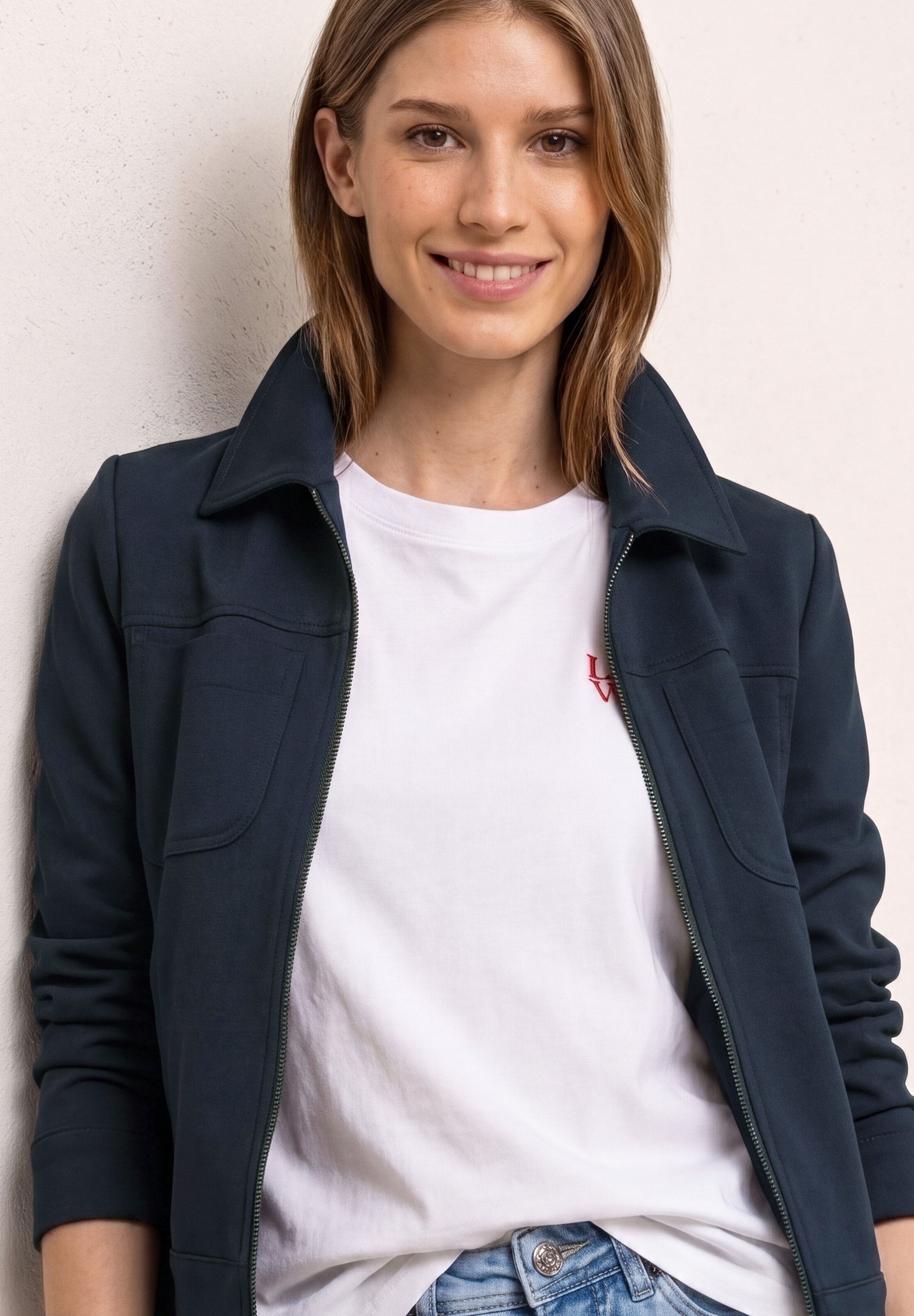 STREET ONE Blouson ohne Kapuze mit Zipper und Brusttaschen