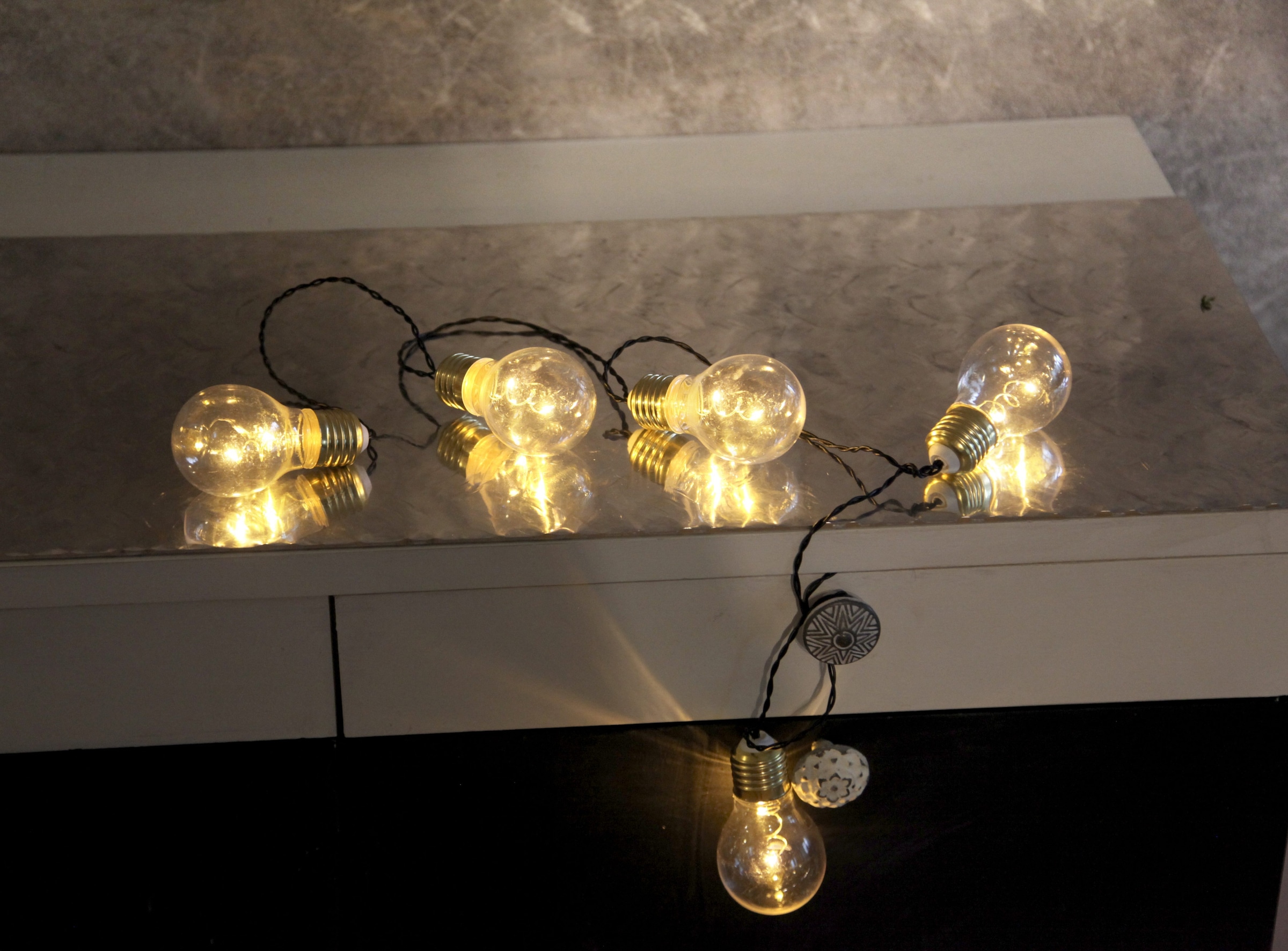 Parforce Traditional Hunting LED-Lichterkette »Glow« 5 Stk.-flammig ca.100 cm Länge, Batterie, Timer, Vierfarb-Karton