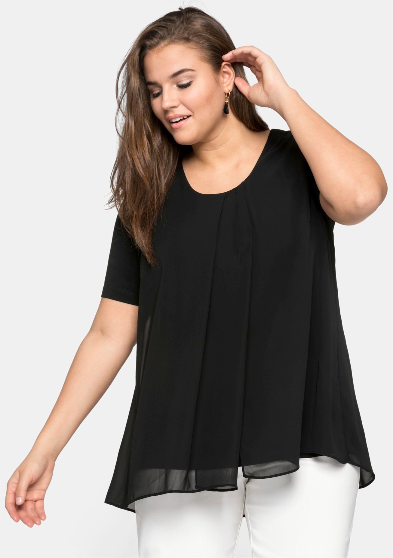 Sheego Blusenshirt "Blusenshirt", (1 tlg.) günstig online kaufen