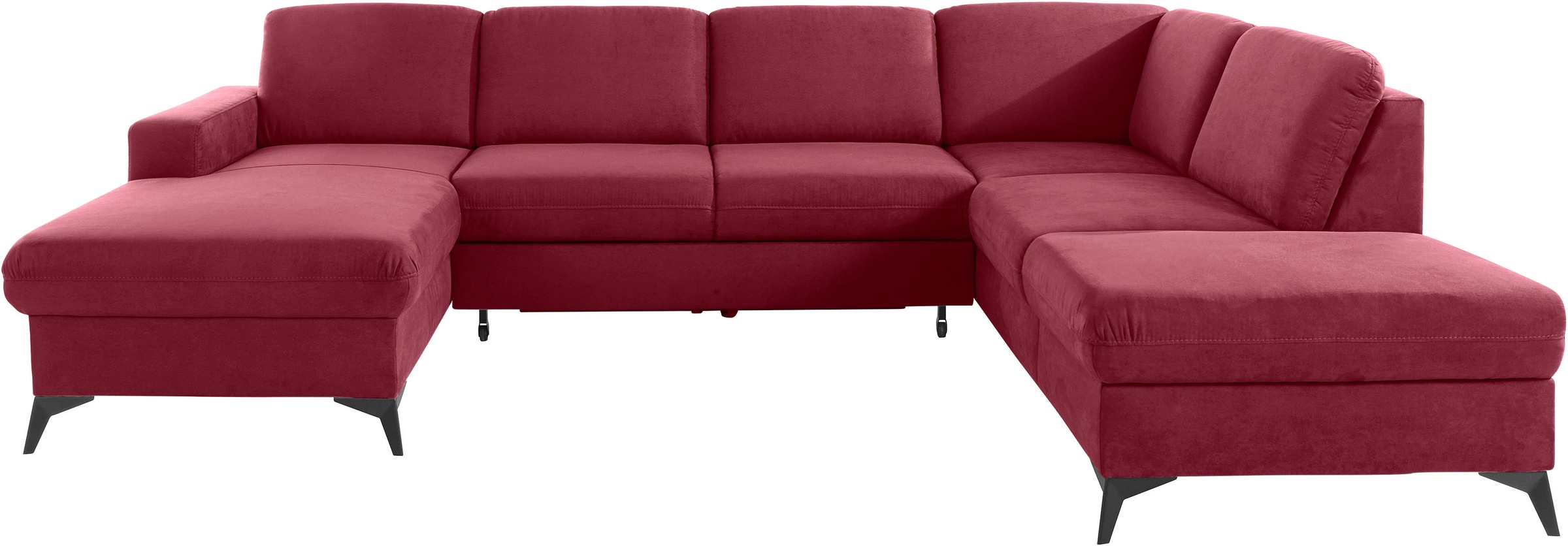 Home affaire Wohnlandschaft "Lolland U-Form" Wahlweise mit Bettfunktion und günstig online kaufen