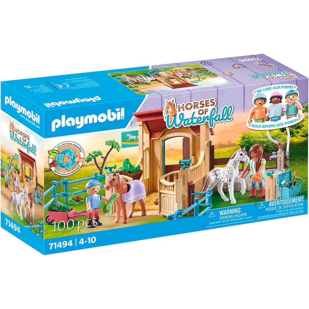 Playmobil® Konstruktions-Spielset »Reitstall (71494), Horses of Waterfall«, (100 St.)