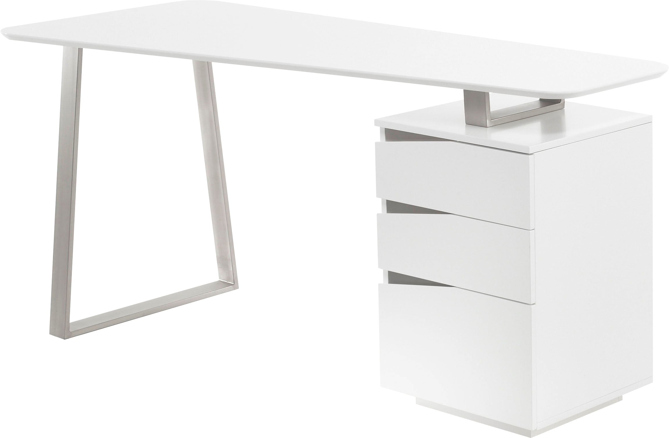 MCA furniture Schreibtisch »Tori«, weiß matt lackiert, mit 3 Schubladen, Breite 150 cm