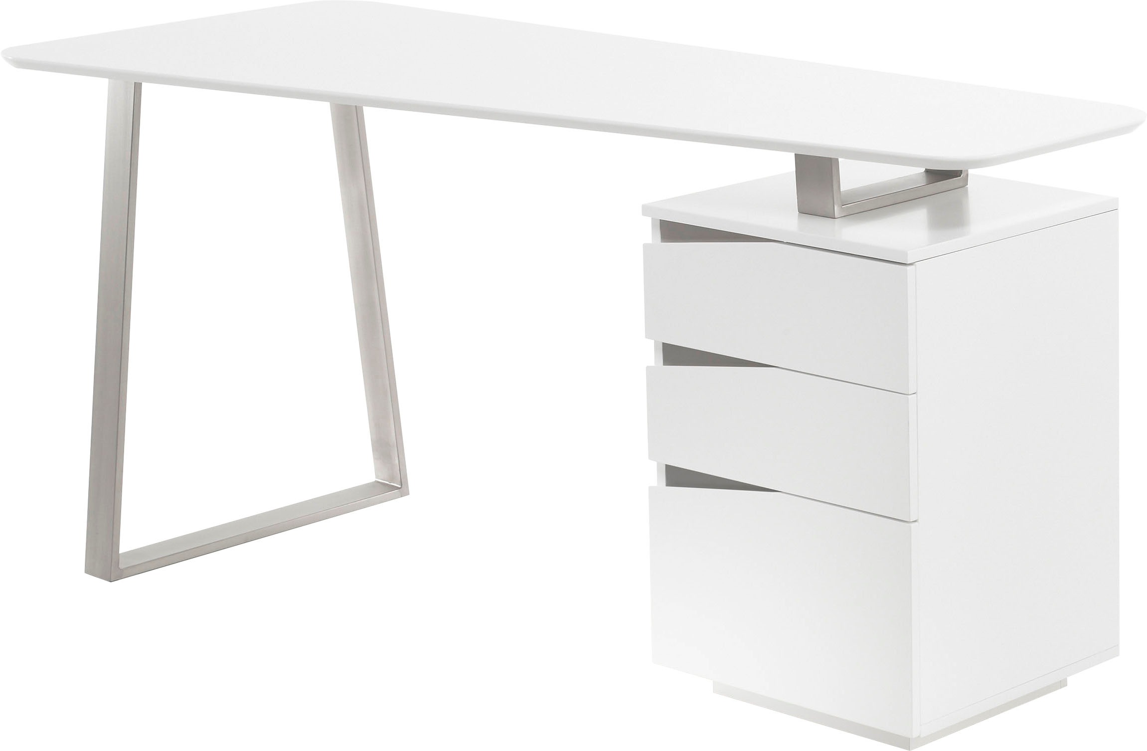 Thumbnail - MCA furniture Schreibtisch "Tori", weiß matt lackiert, mit 3 Schubladen, Breite 150 cm