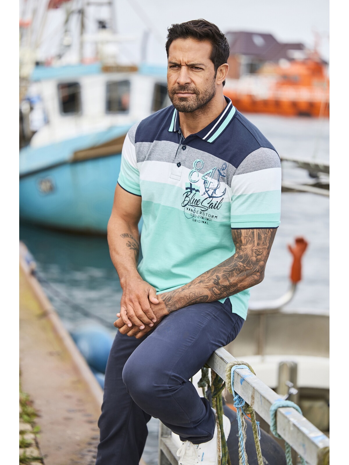 Jan Vanderstorm Poloshirt »Poloshirt SNORSE«, (1 tlg.)