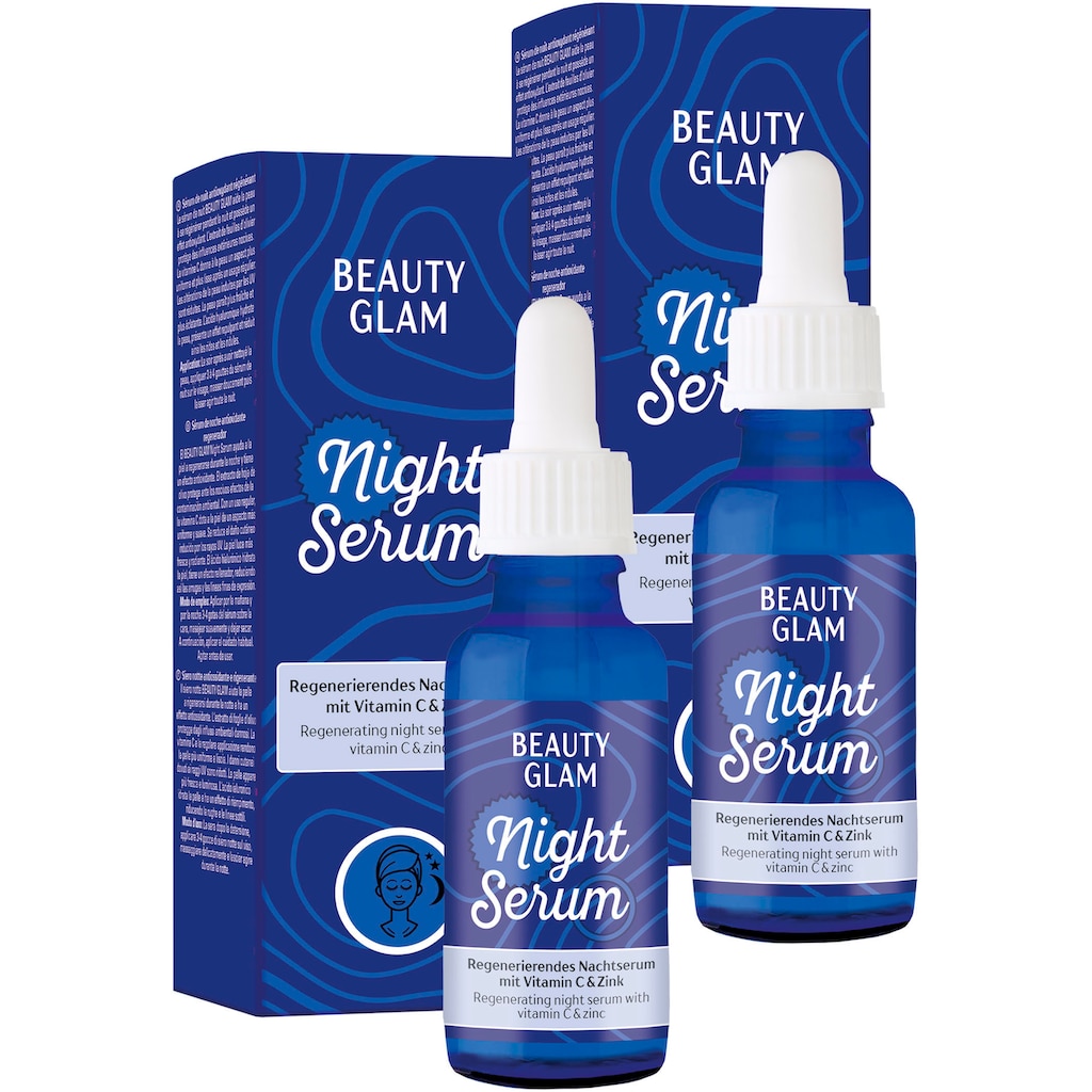 BEAUTY GLAM Gesichtspflege-Set »Night Serum«, (2 tlg.)