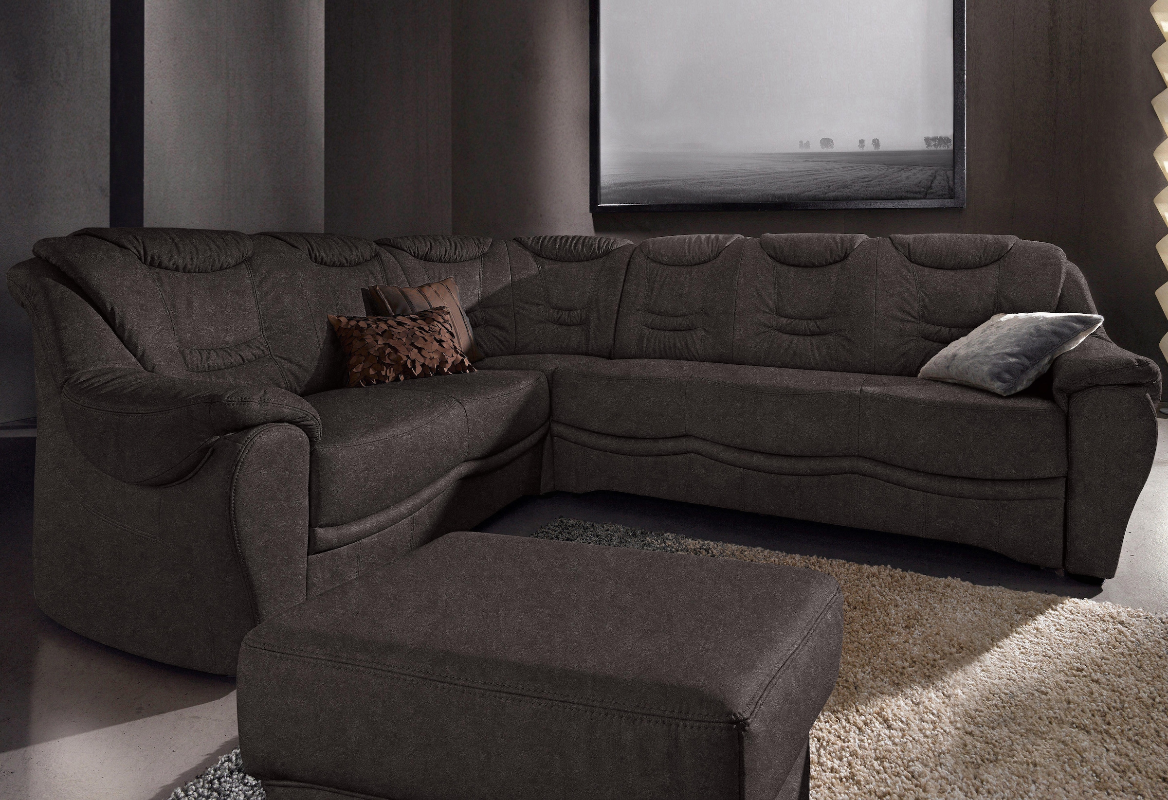 sit&more Ecksofa "Benson L-Form" wahlweise mit Schlaffunktion