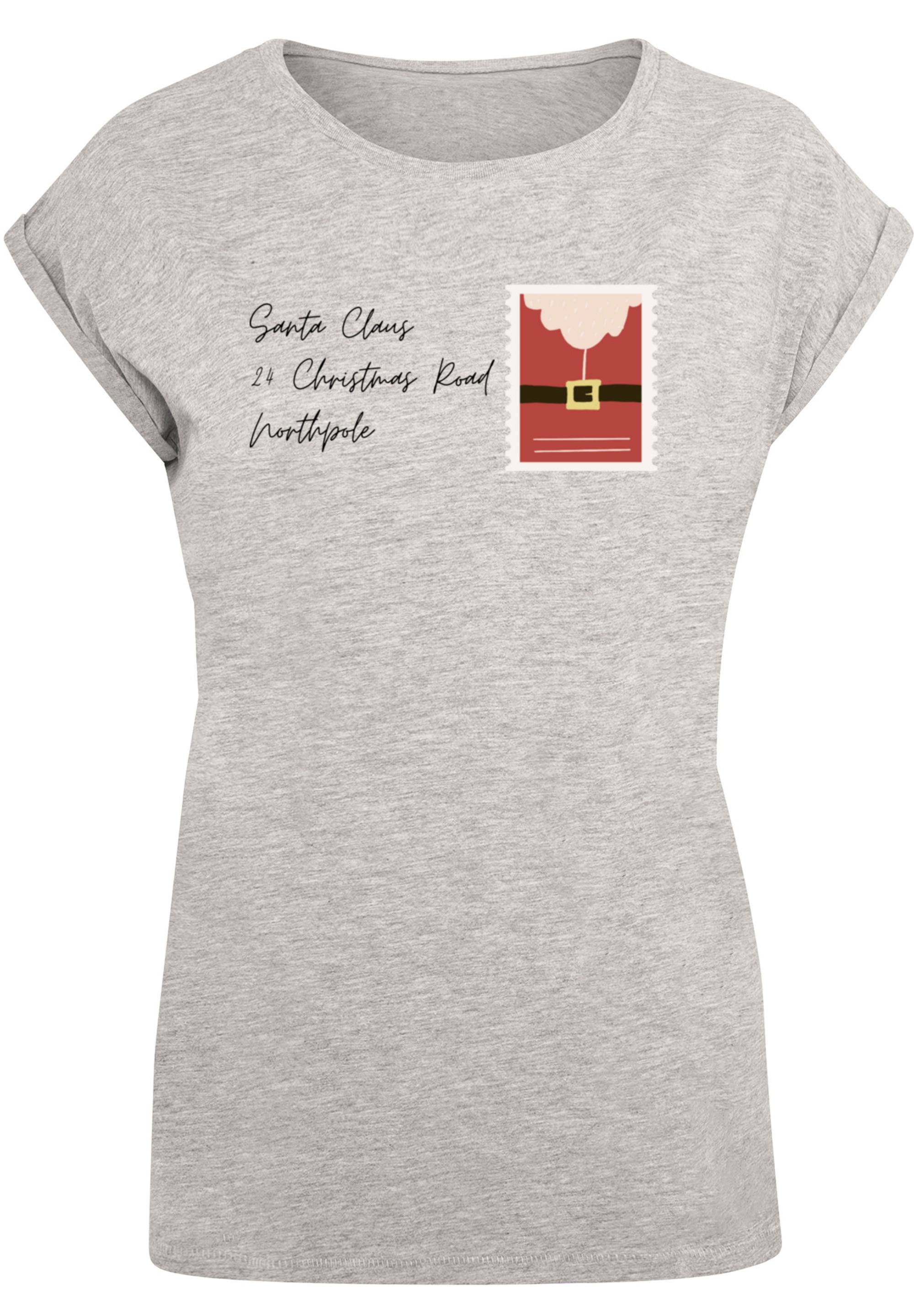 F4NT4STIC T-Shirt »Santa Letter Weihnachten«, Print
