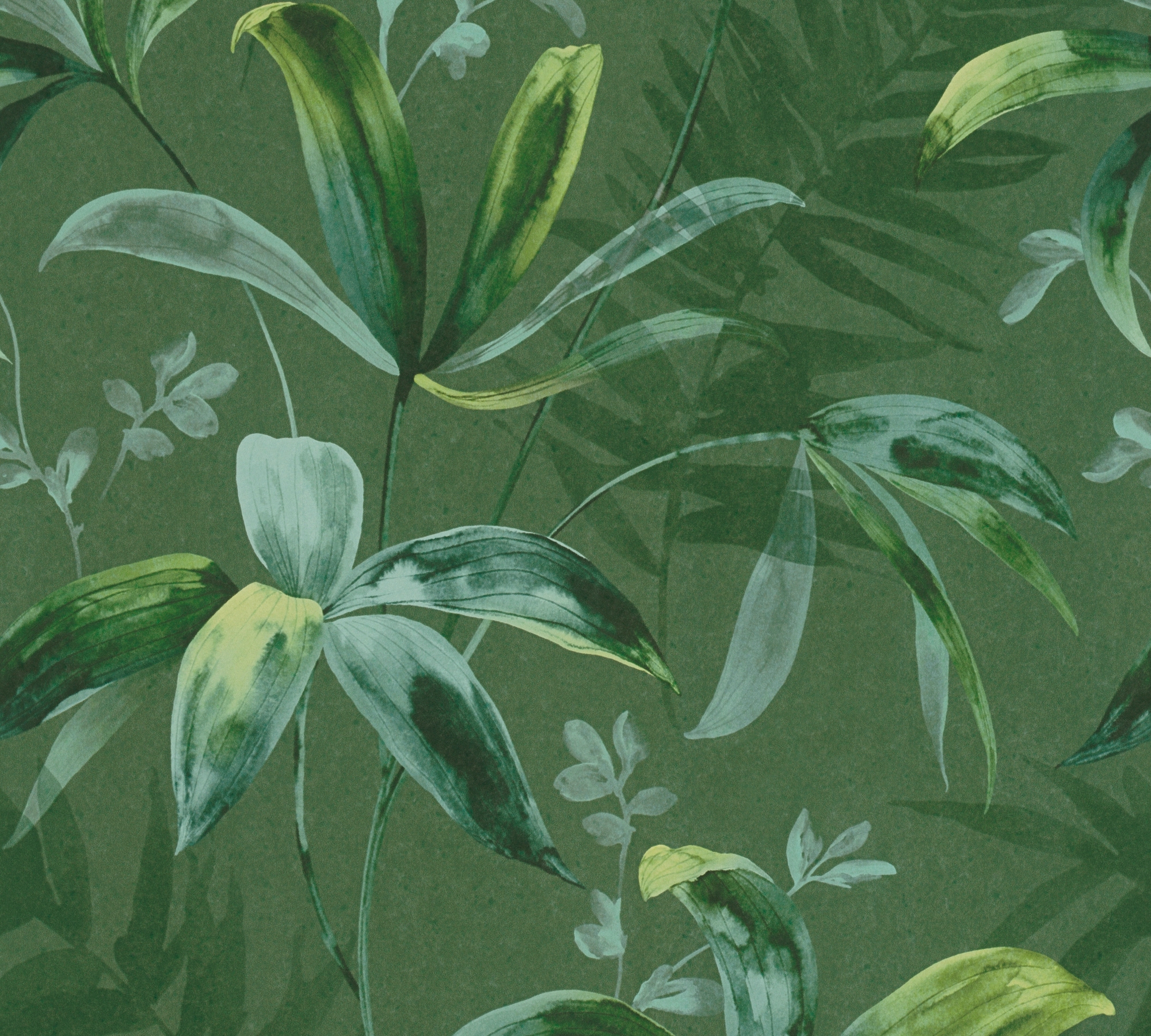 Architects Paper Vliestapete "Jungle Chic" botanisch floral tropisch glatt Palmentapete Tapete Dschungel Tapeten Wohnzimmer Schlafzimmer Küche