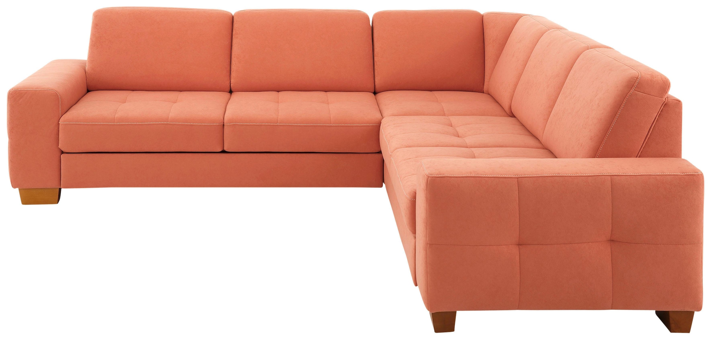 OTTO home Ecksofa "Puccini L-Form" mit Federkern, Sitztiefenverstellung, Kontrastnaht