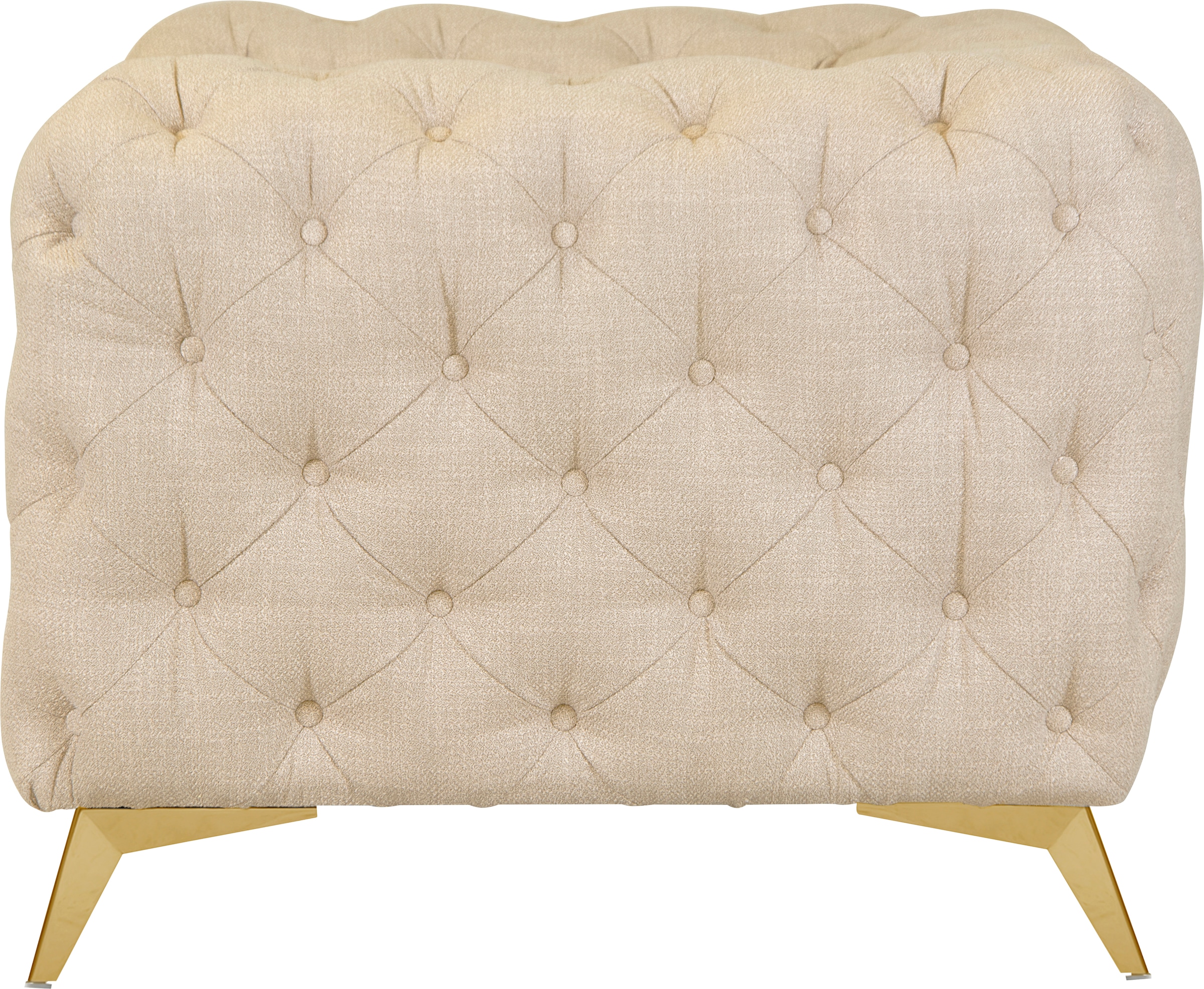 Leonique Chesterfield-Sessel »Glynis Sessel«, aufwändige Knopfheftung, moderne Chesterfield Optik, Fußfarbe wählbar