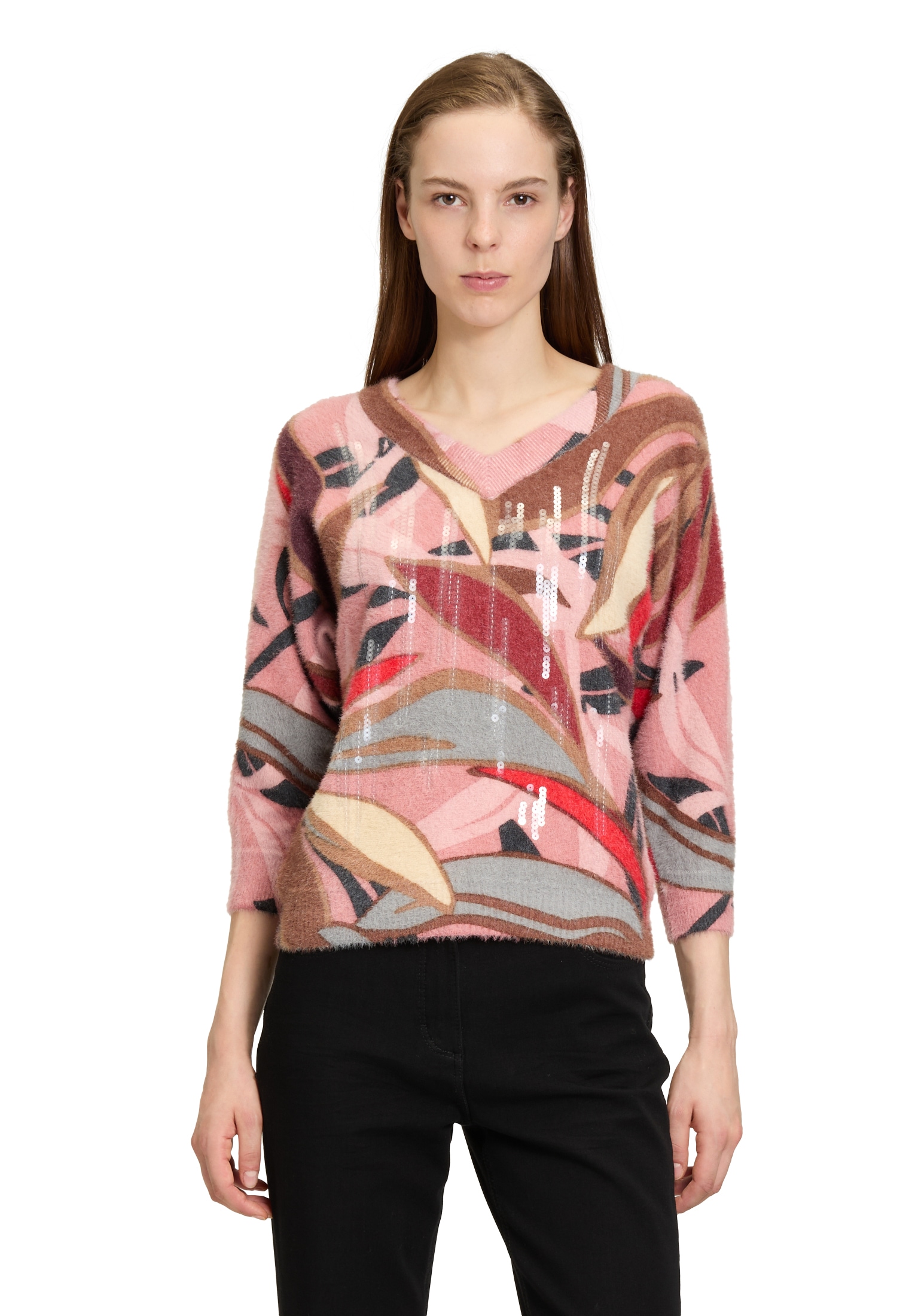 Betty Barclay Strickpullover "Betty Barclay Strickpullover mit 3/4 Arm", li günstig online kaufen