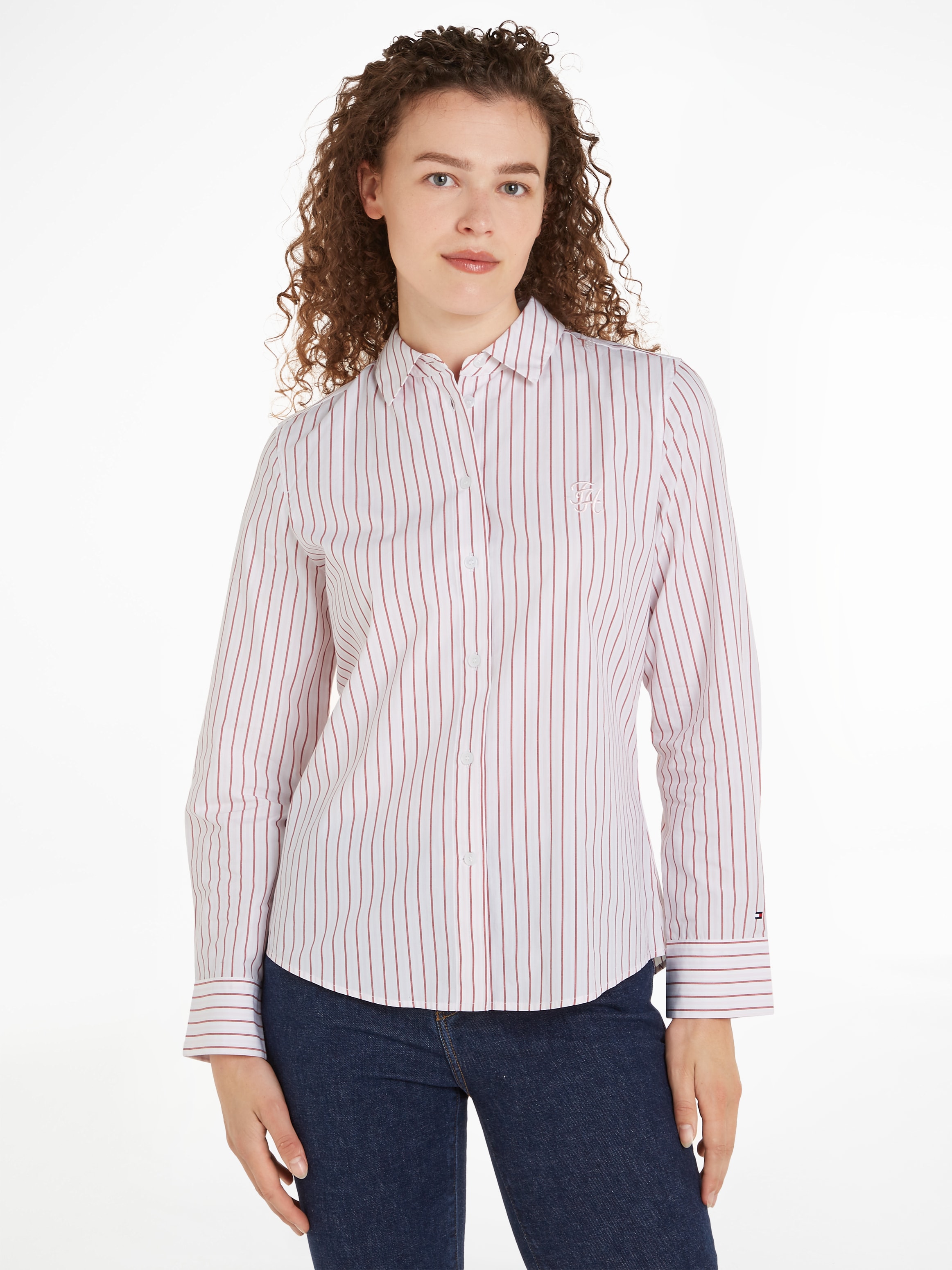 TOMMY HILFIGER Marškiniai »STRIPE REGULAR SHIRT« su S...