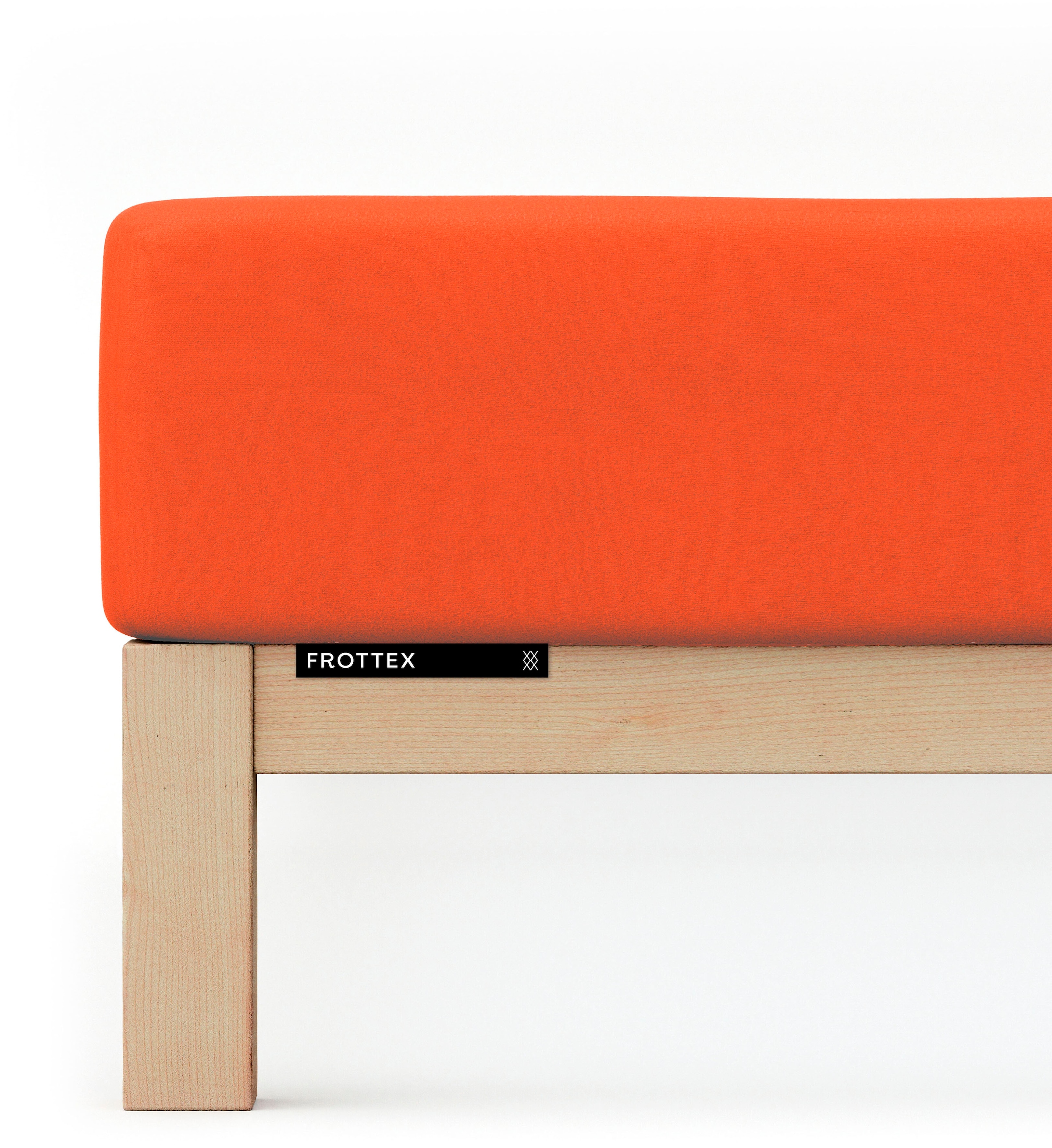 Bettlaken SCHLAFGUT, L:200cm, rot, Frottee, Obermaterial: 75% Baumwolle, 25% Polyester, Bettlaken, "Frottex Spannbettlaken", MADE IN GREEN by OEKO-TEX