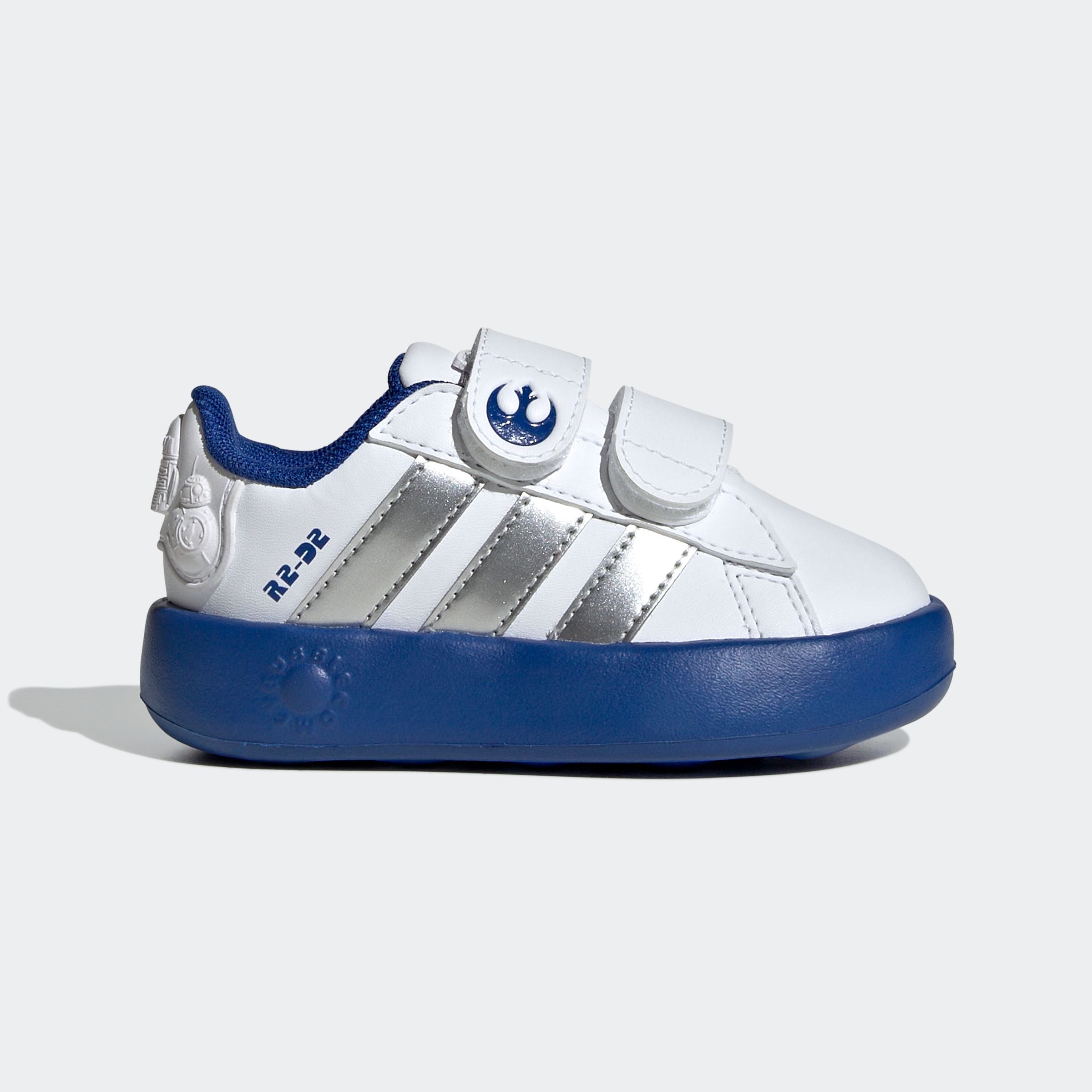 adidas Sportswear Klettschuh »ADIDAS STAR WARS KIDS GRAND COURT 2.0 SCHUH«, Design auf den Spuren des adidas Superstar, für Kinder
