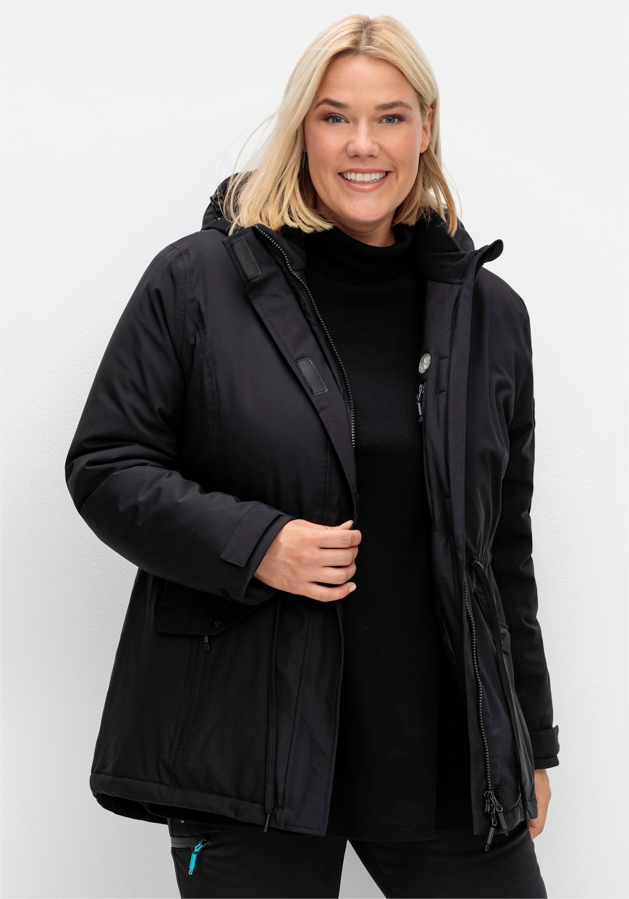 Sheego Funktionsjacke, mit Kapuze günstig online kaufen