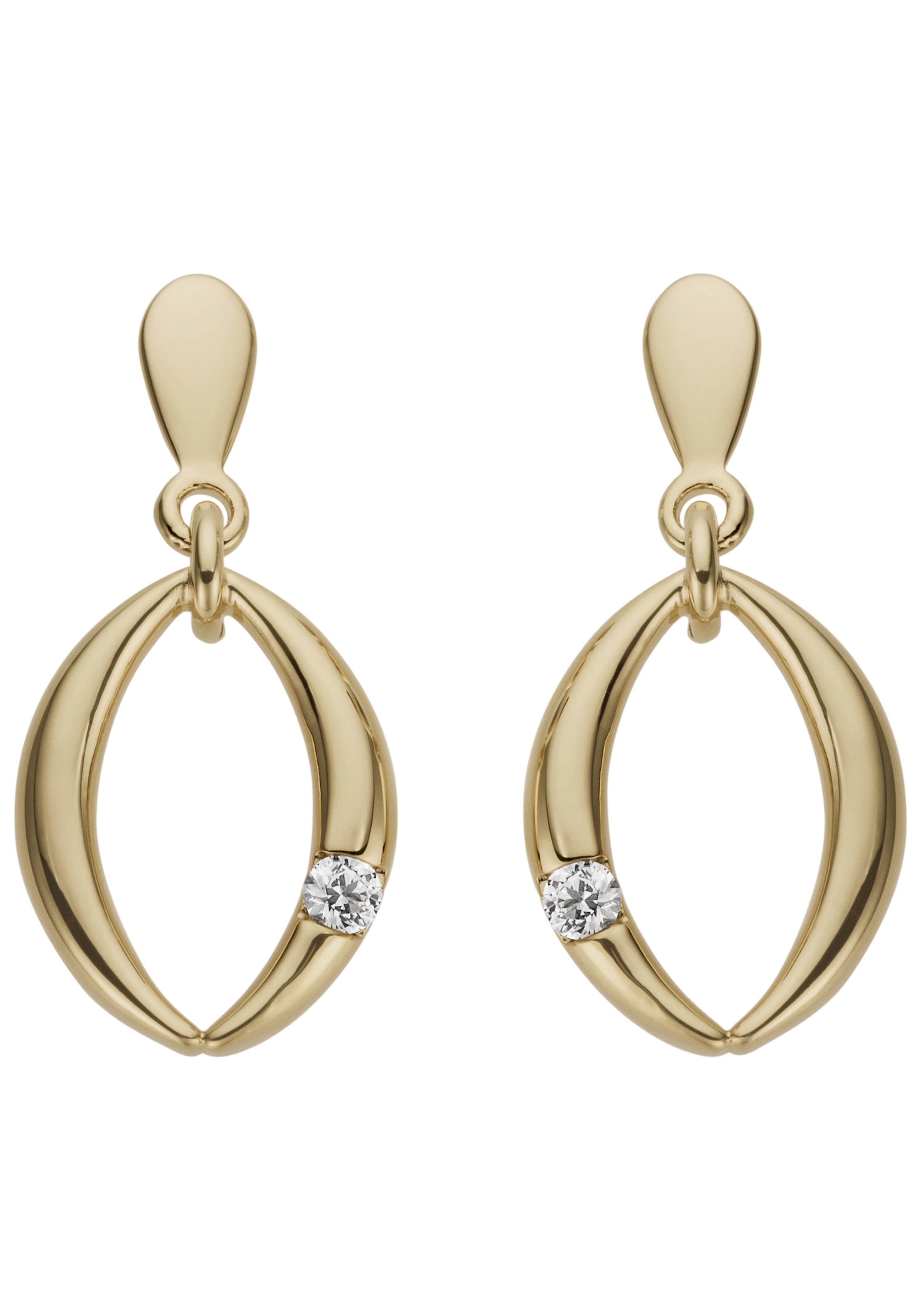 JOBO Paar Ohrhänger, 585 Gold online 2 BAUR | Diamanten mit bestellen