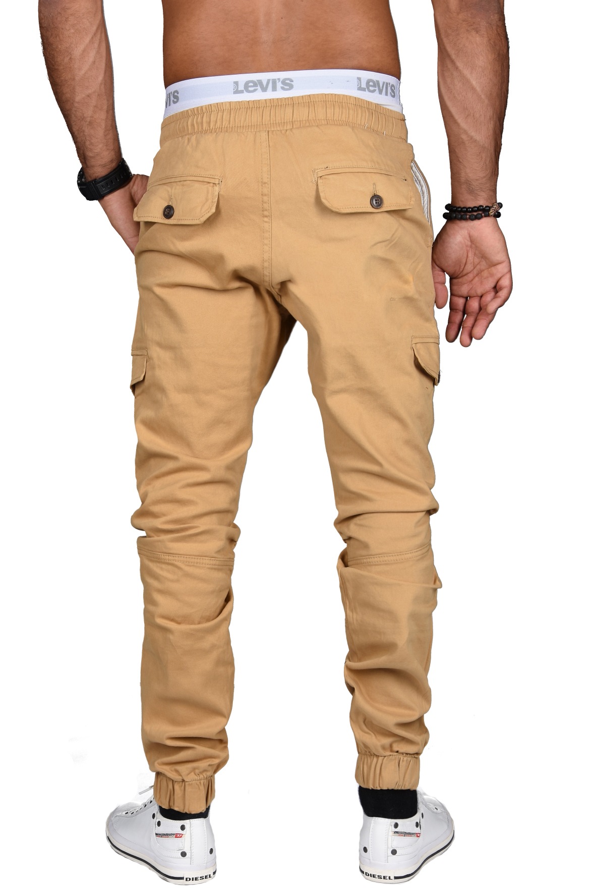 Alessandro Salvarini ASCuffy Cargo Pants Beige W36L32 3