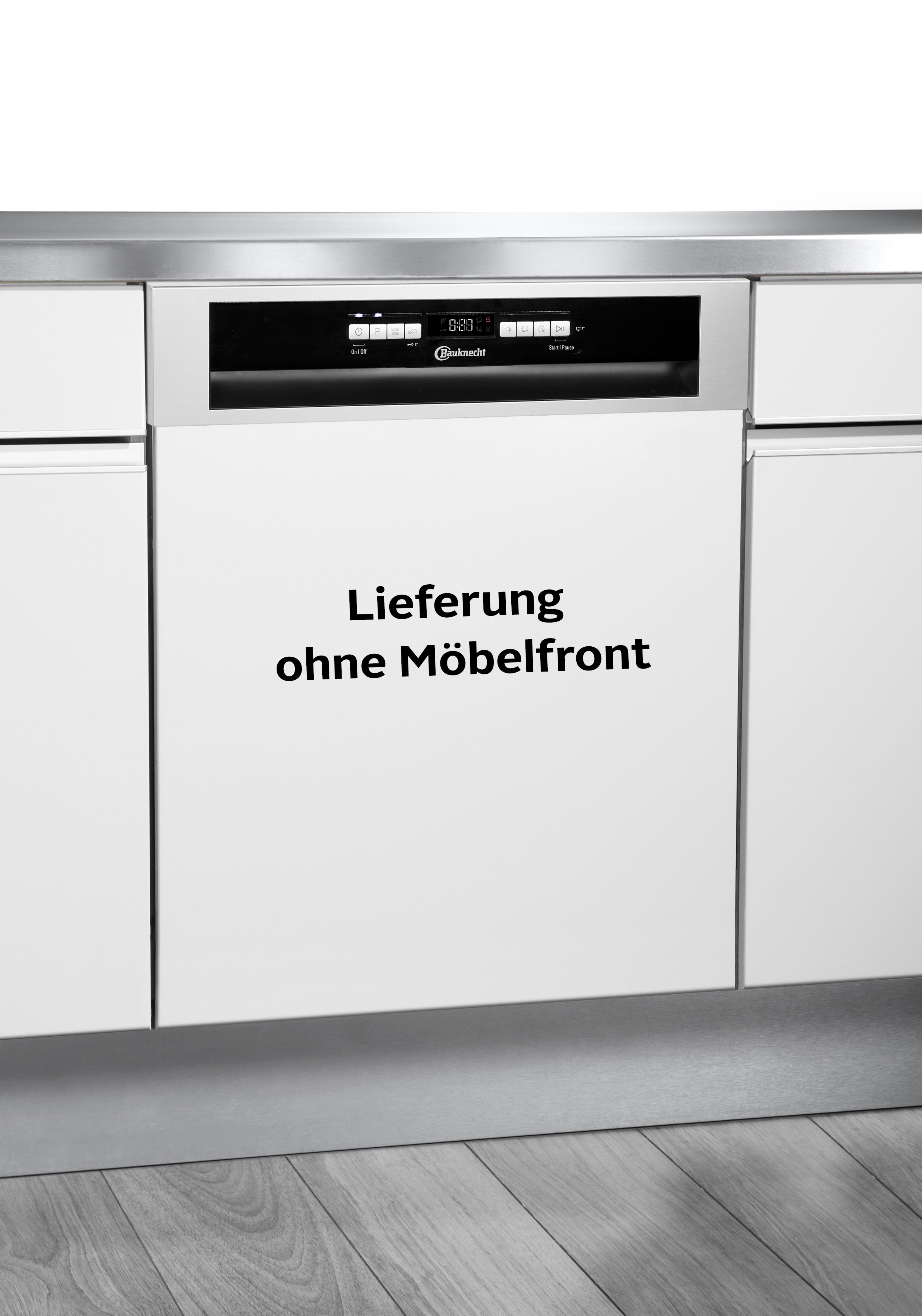 BAUKNECHT teilintegrierbarer Geschirrspüler "OBBC Ecosilent2 7540" 8,9 l 14 tlg. Maßgedecke ActiveDry – automatische Türöffnung für bessere Trockungsergebnisse