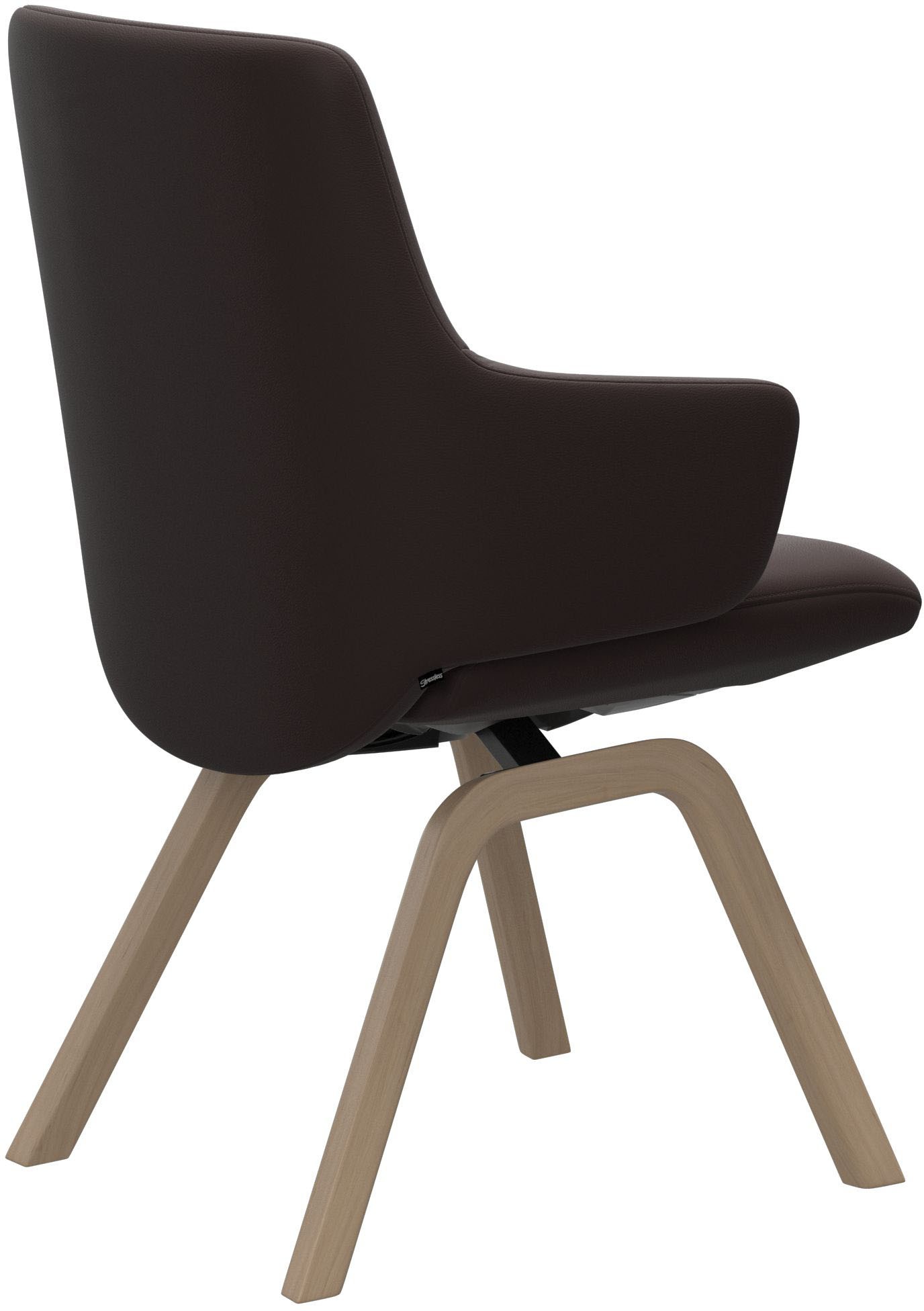 Thumbnail - Stressless Polsterstuhl "Laurel" () Low Back mit Armlehne, Größe L, mit schräggestellten Beinen in Walnuss