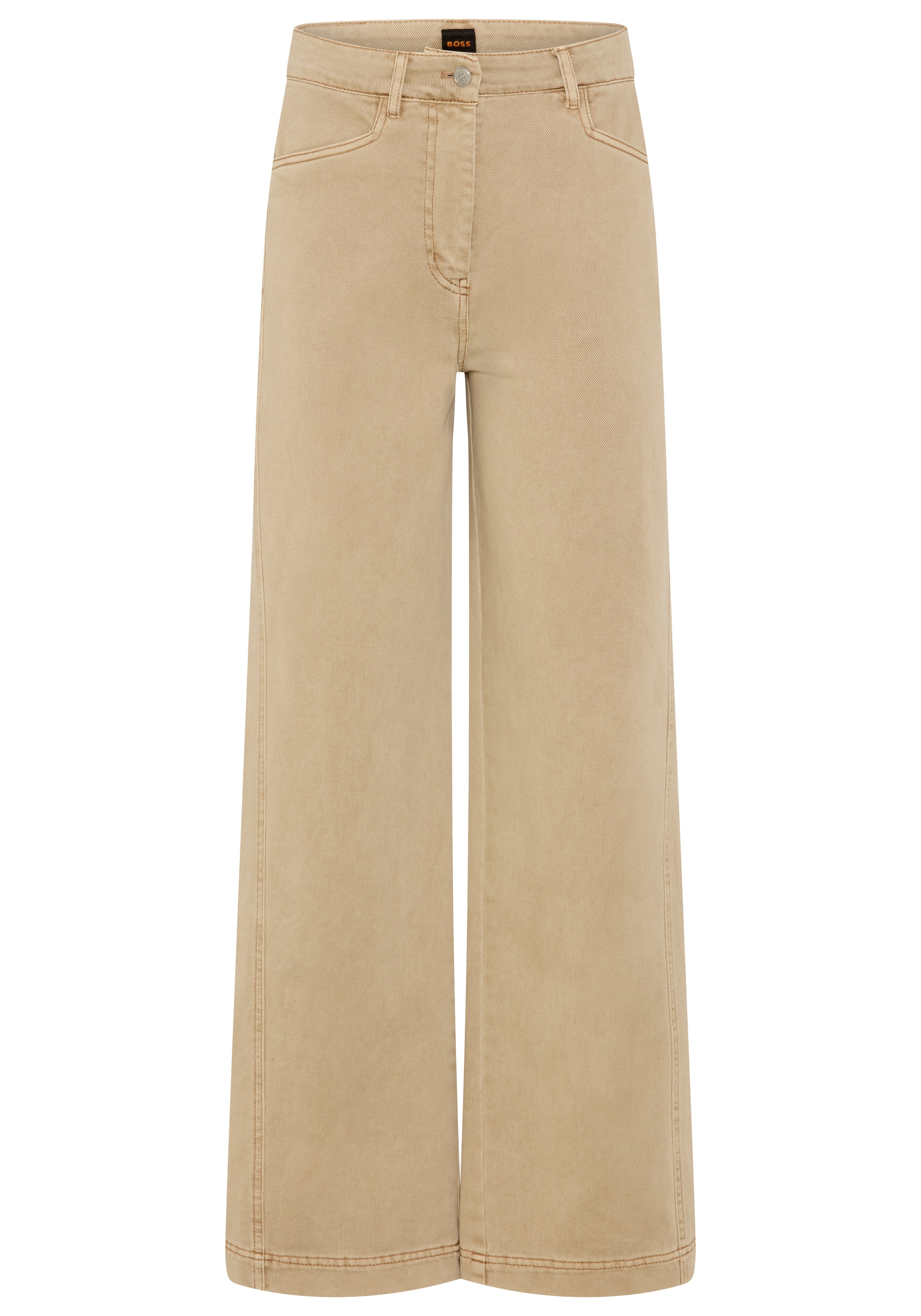 BOSS ORANGE Webhose "TMarlina Premium Damenmode" mit weitem Bein, 4-Pocket-Design