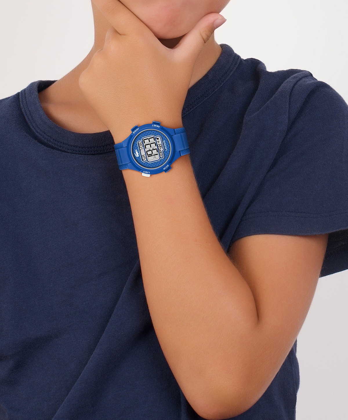 Lacoste Chronograph »LC33«, Quarzuhr, Armbanduhr, Silikonarmband, digital, Tag, Stoppfunktion