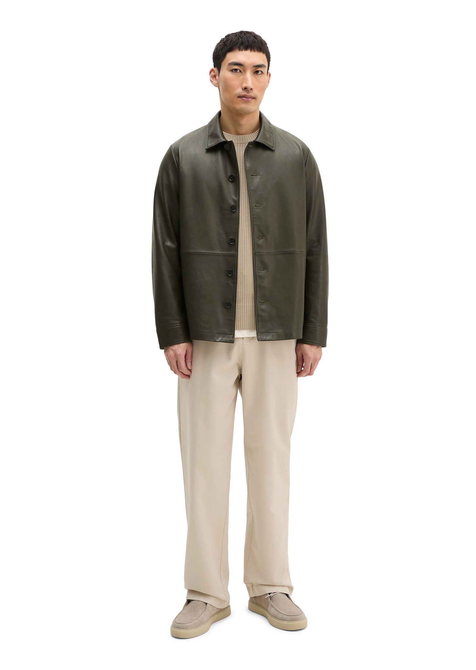 Marc O'Polo Lederjacke »aus weichem Lammleder« ohne Kapuze