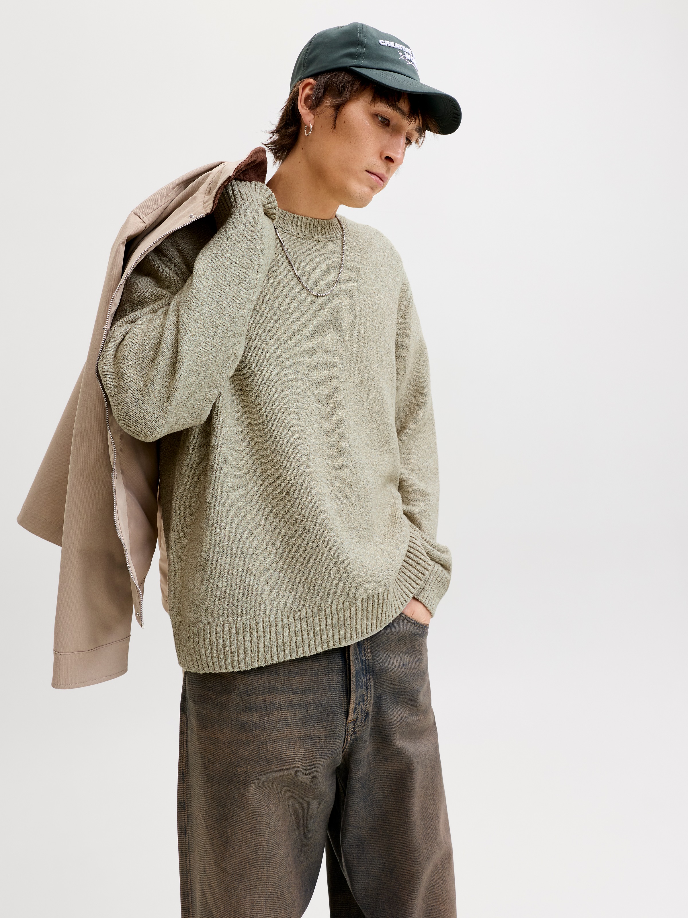 Jack & Jones Rundhalspullover »JORNORREBRO CATSKILLS KNIT CREW NECK SN«